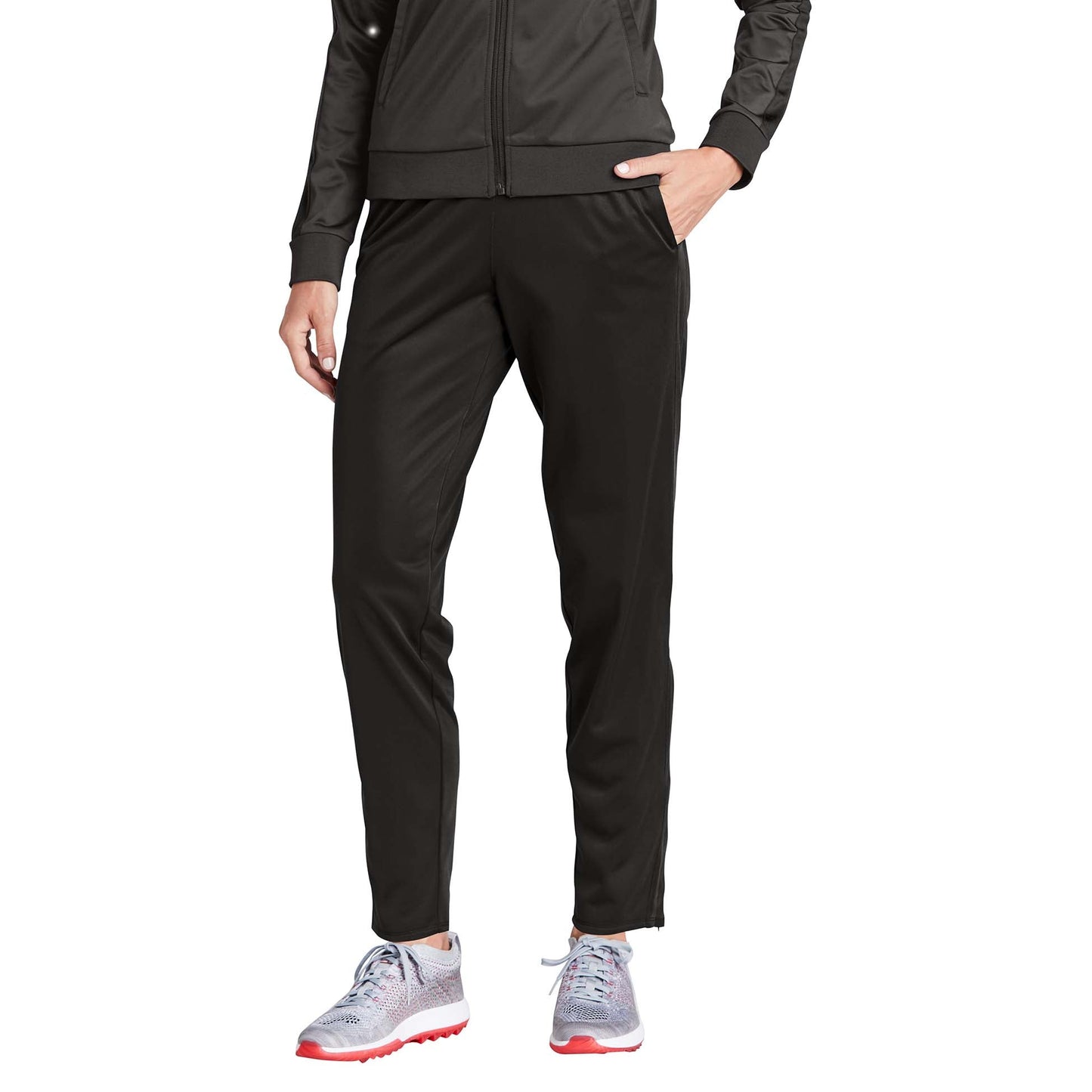 Black Track Pants - Sport-Tek - Tricot Jogger Design