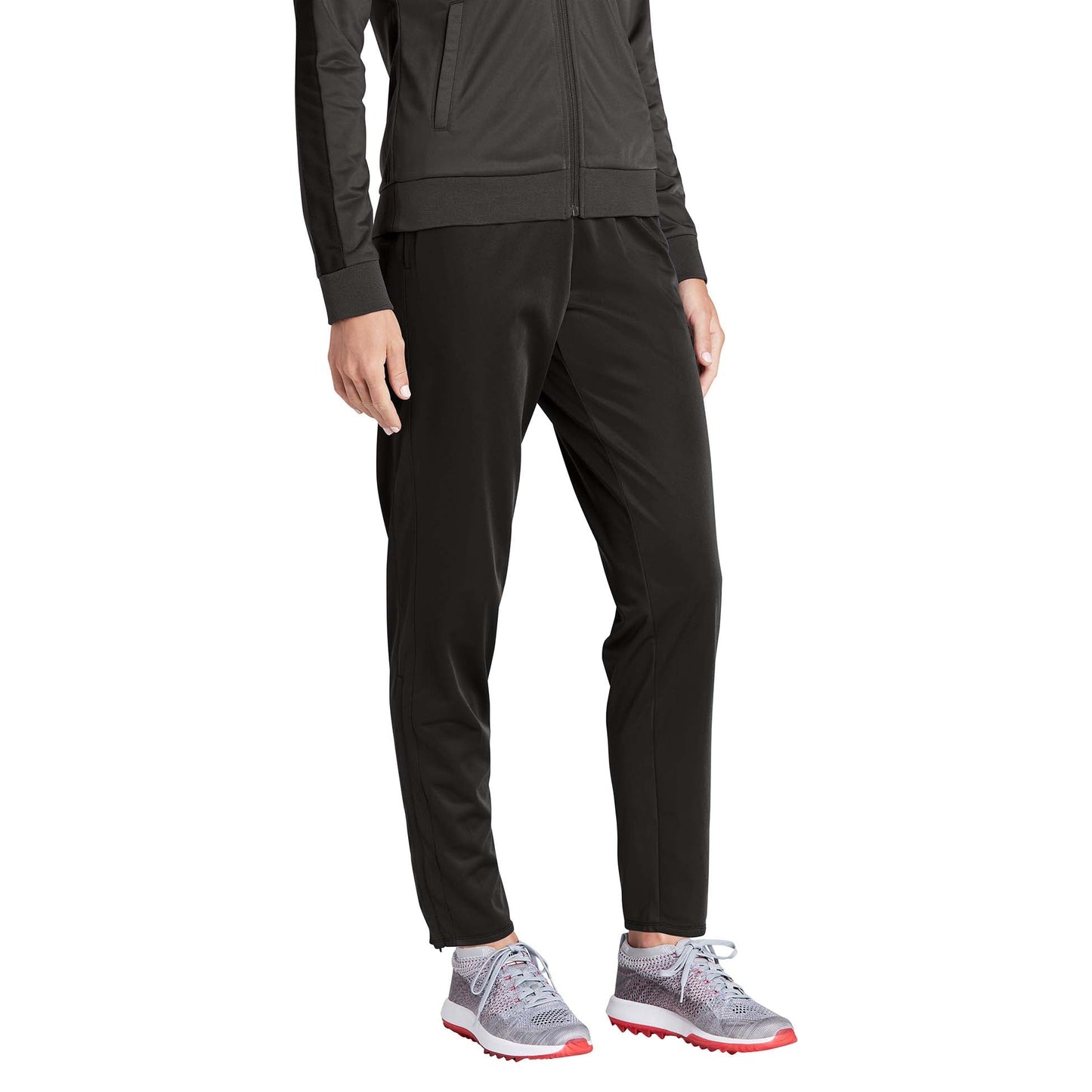Black Track Pants - Sport-Tek - Tricot Jogger Design