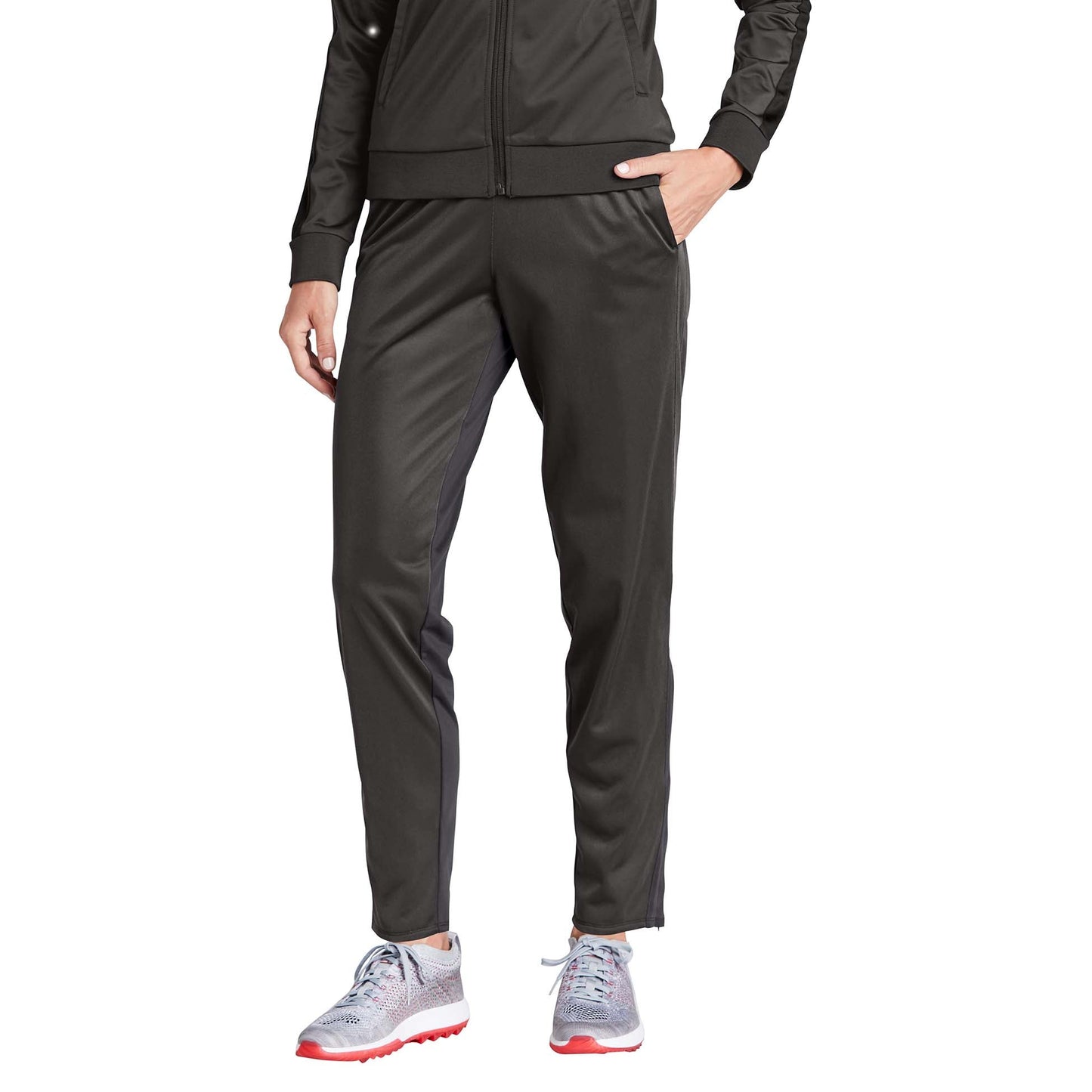Black Track Pants - Sport-Tek - Tricot Jogger Design