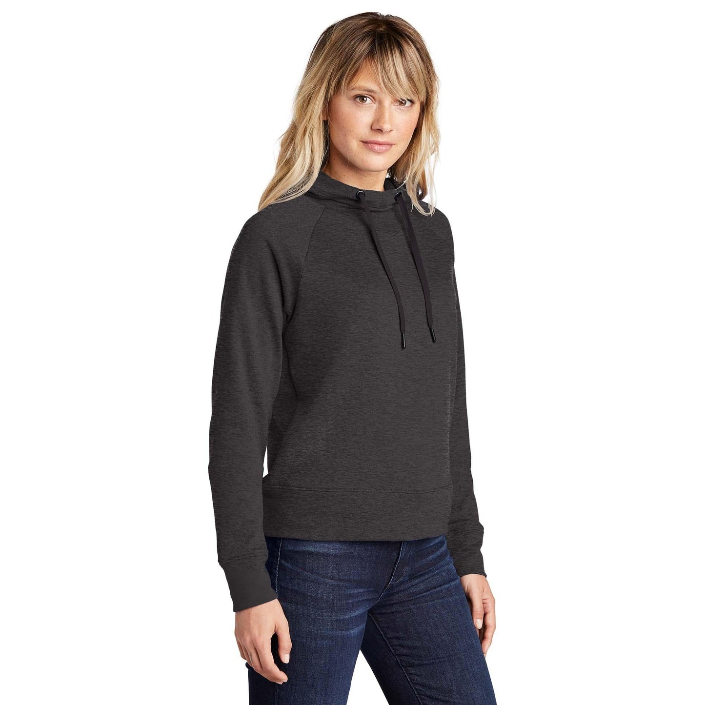 Black Lightweight Sweatshirt - Sport-Tek - Cowl Neck Style