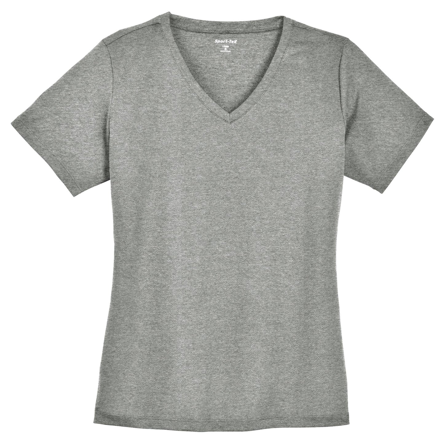 Black V-Neck Tee - Sport-Tek - Stylish Polyester Blend