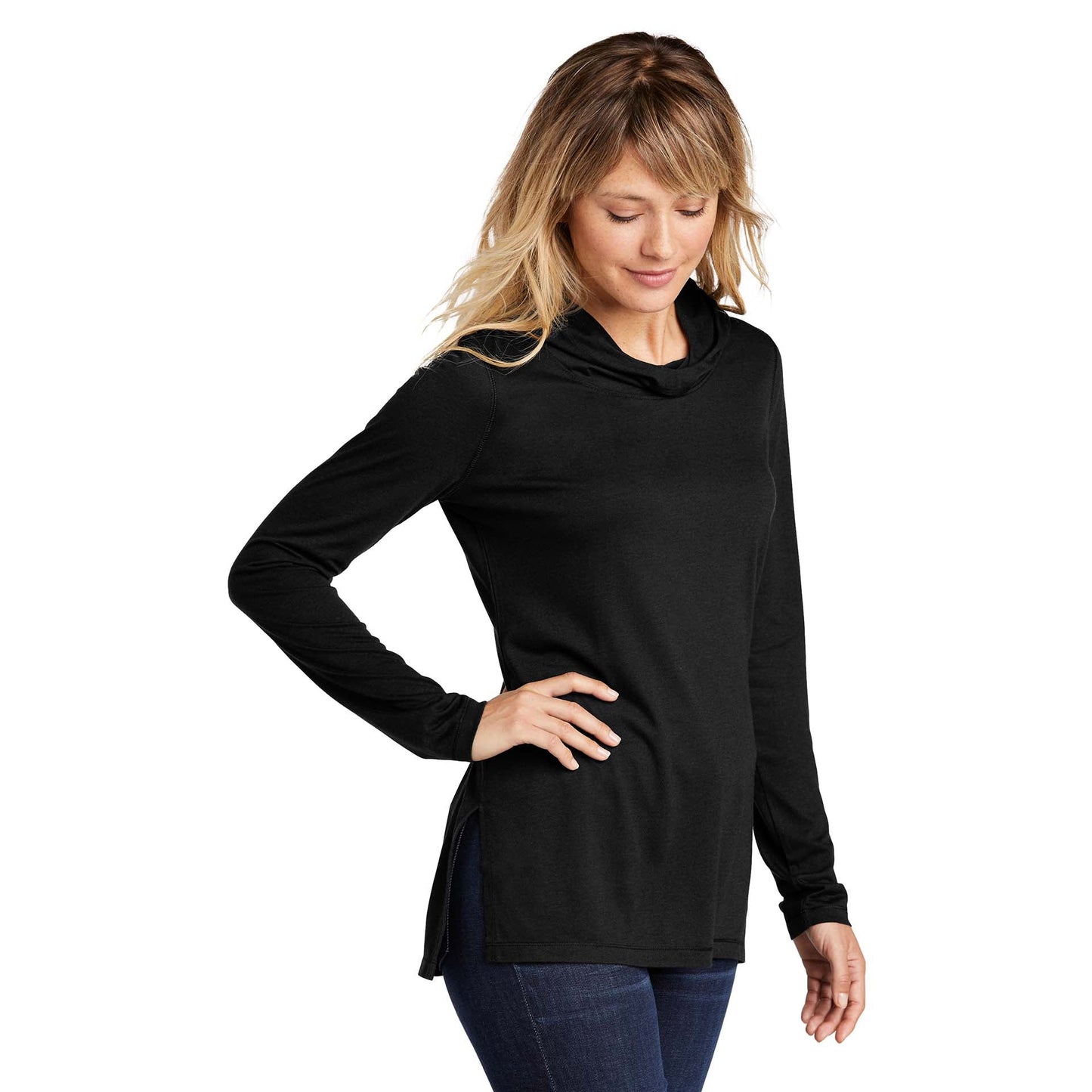 Black Triad Solid Hoodie - Sport-Tek - Soft Wicking Fabric