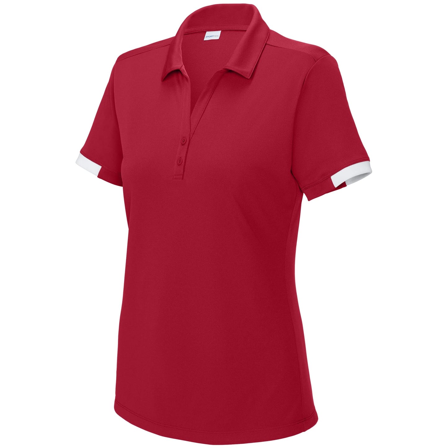 Black/Deep Red Polo Shirts - Sport-Tek - Moisture-Wicking