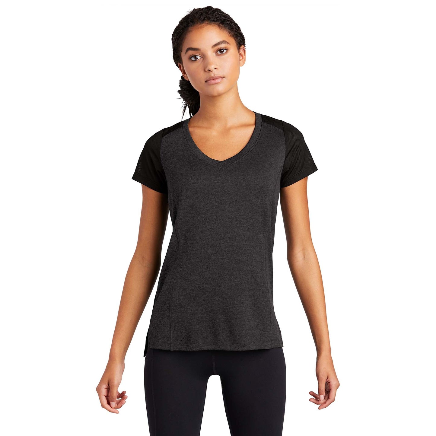 Black Heather T-Shirt - Sport-Tek - Performance Fabric