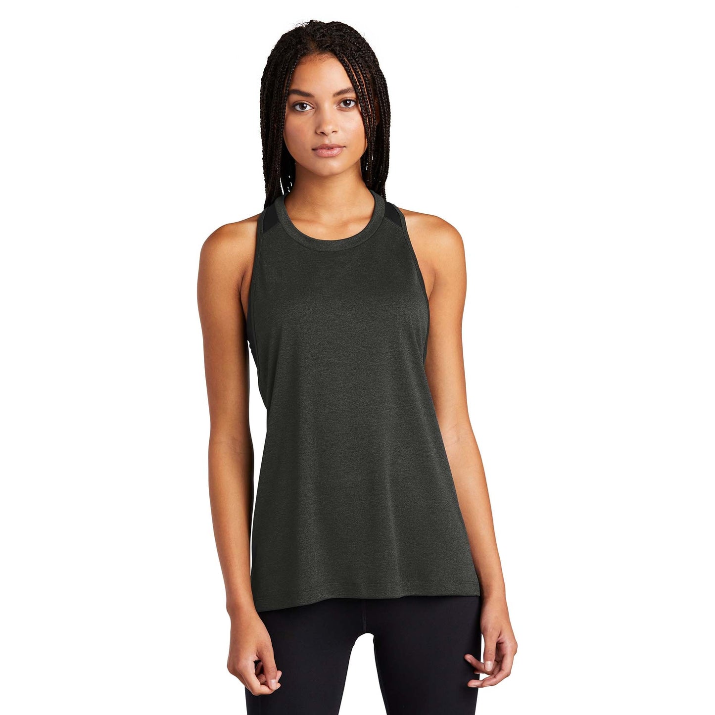 Black Heather Tank Top - Sport-Tek - Performance Fabric
