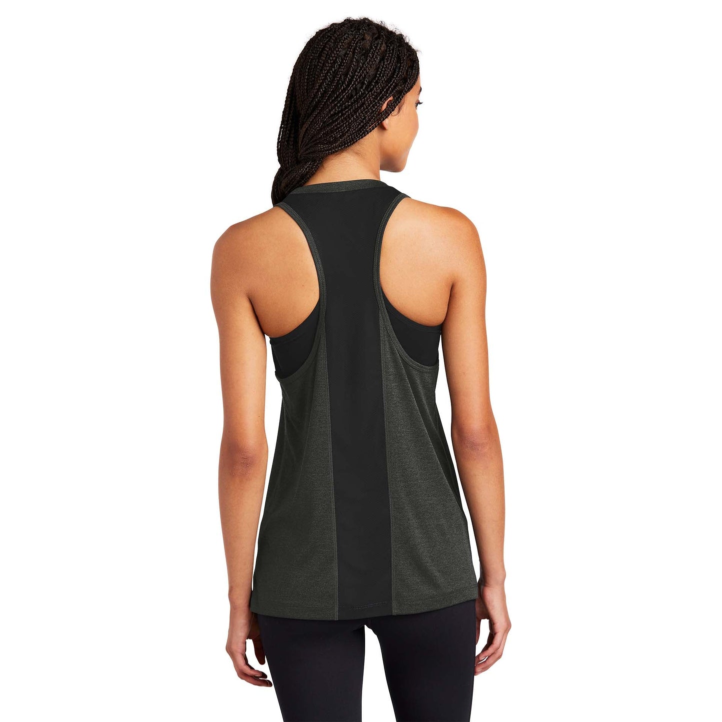 Black Heather Tank Top - Sport-Tek - Performance Fabric