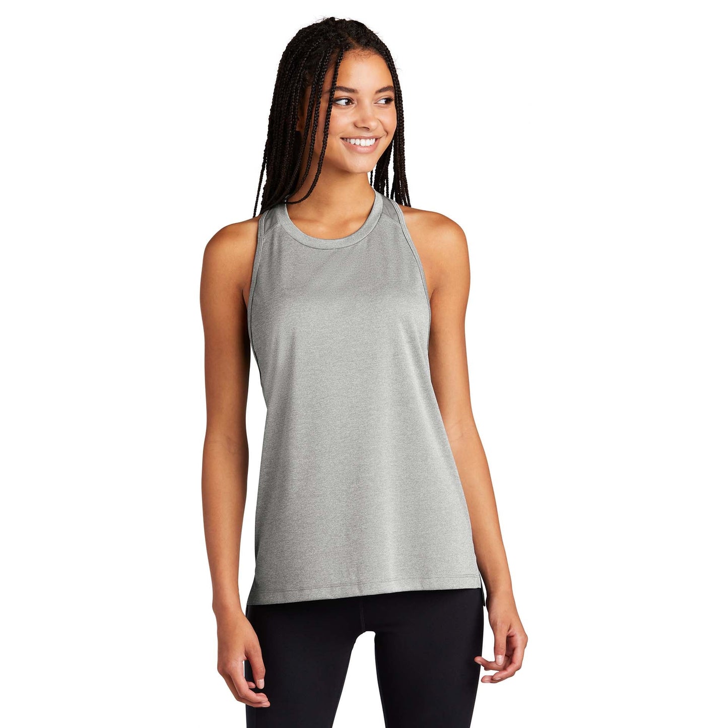Black Heather Tank Top - Sport-Tek - Performance Fabric