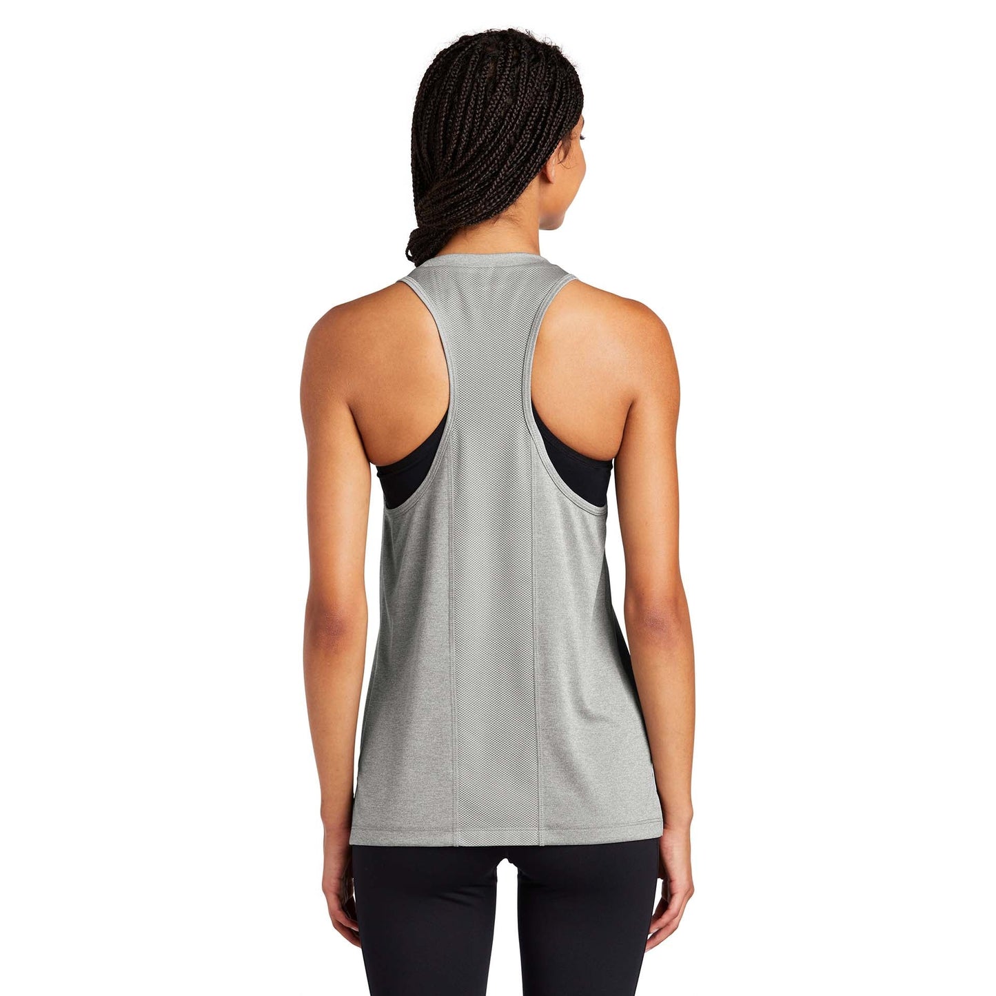 Black Heather Tank Top - Sport-Tek - Performance Fabric