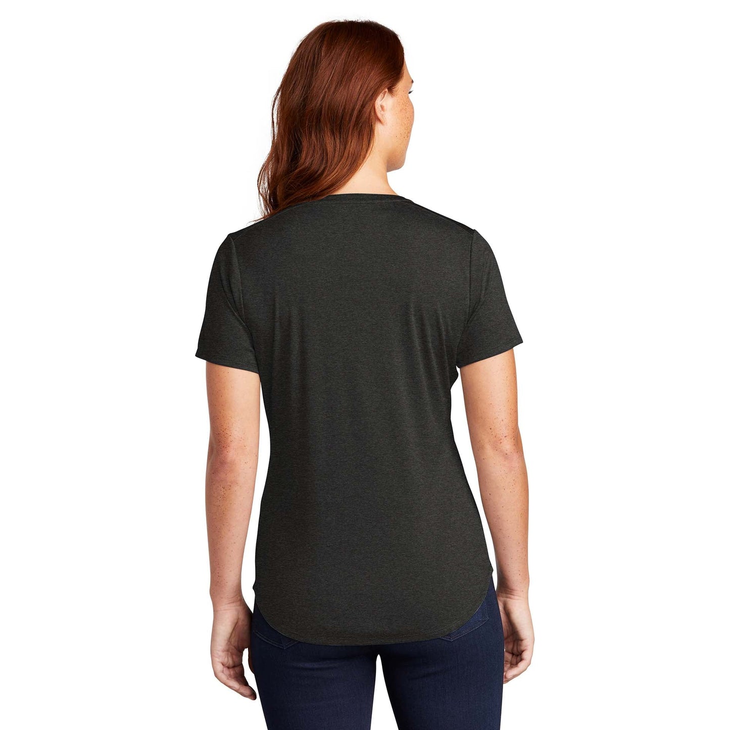 Black Heather Henley - Sport-Tek - Moisture-Wicking