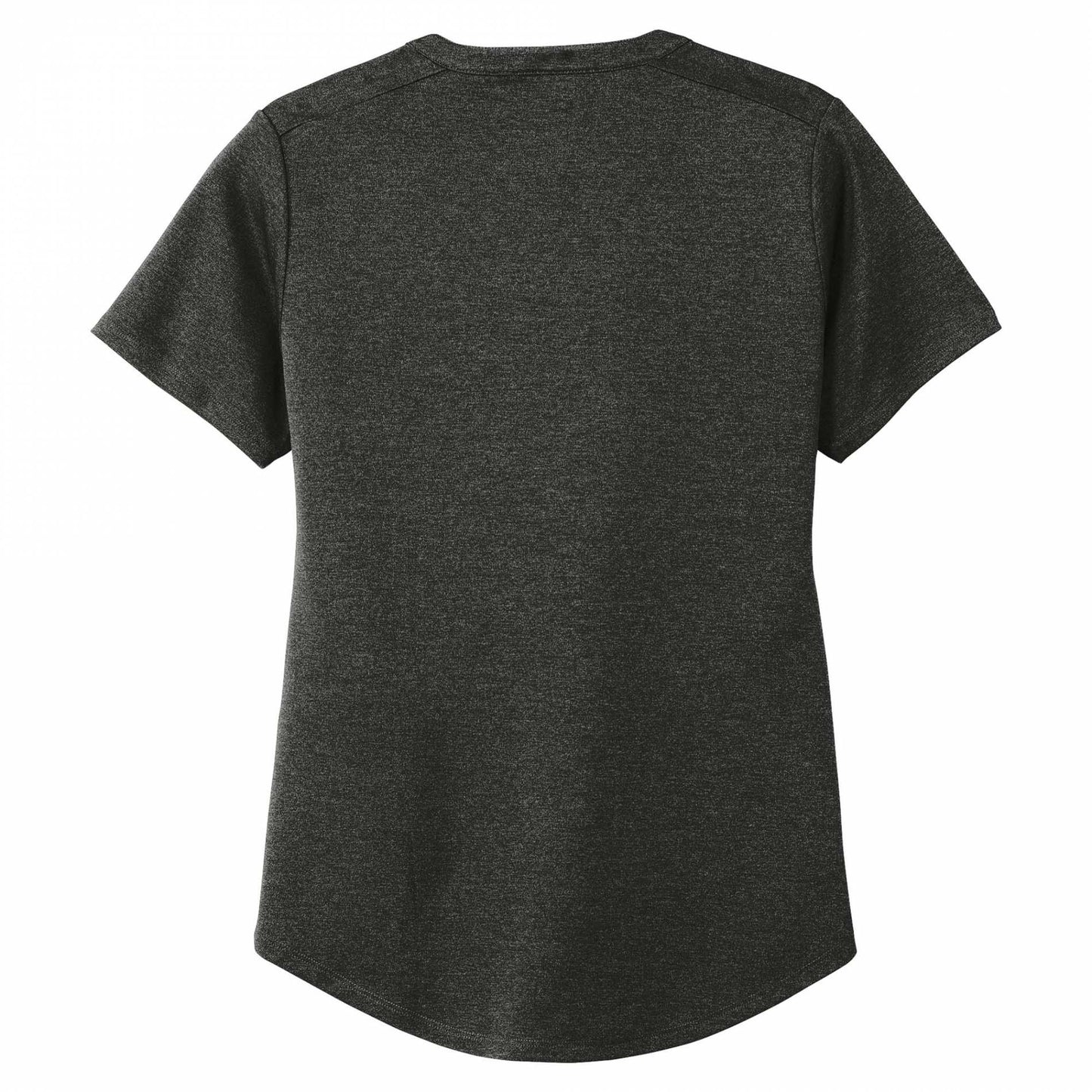 Black Heather Henley - Sport-Tek - Moisture-Wicking