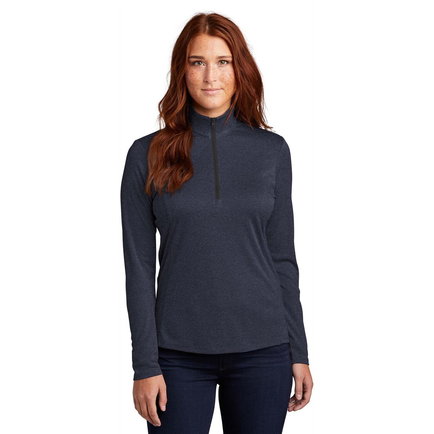 Black Heather Sweatshirt - Sport-Tek - Lightweight Design
