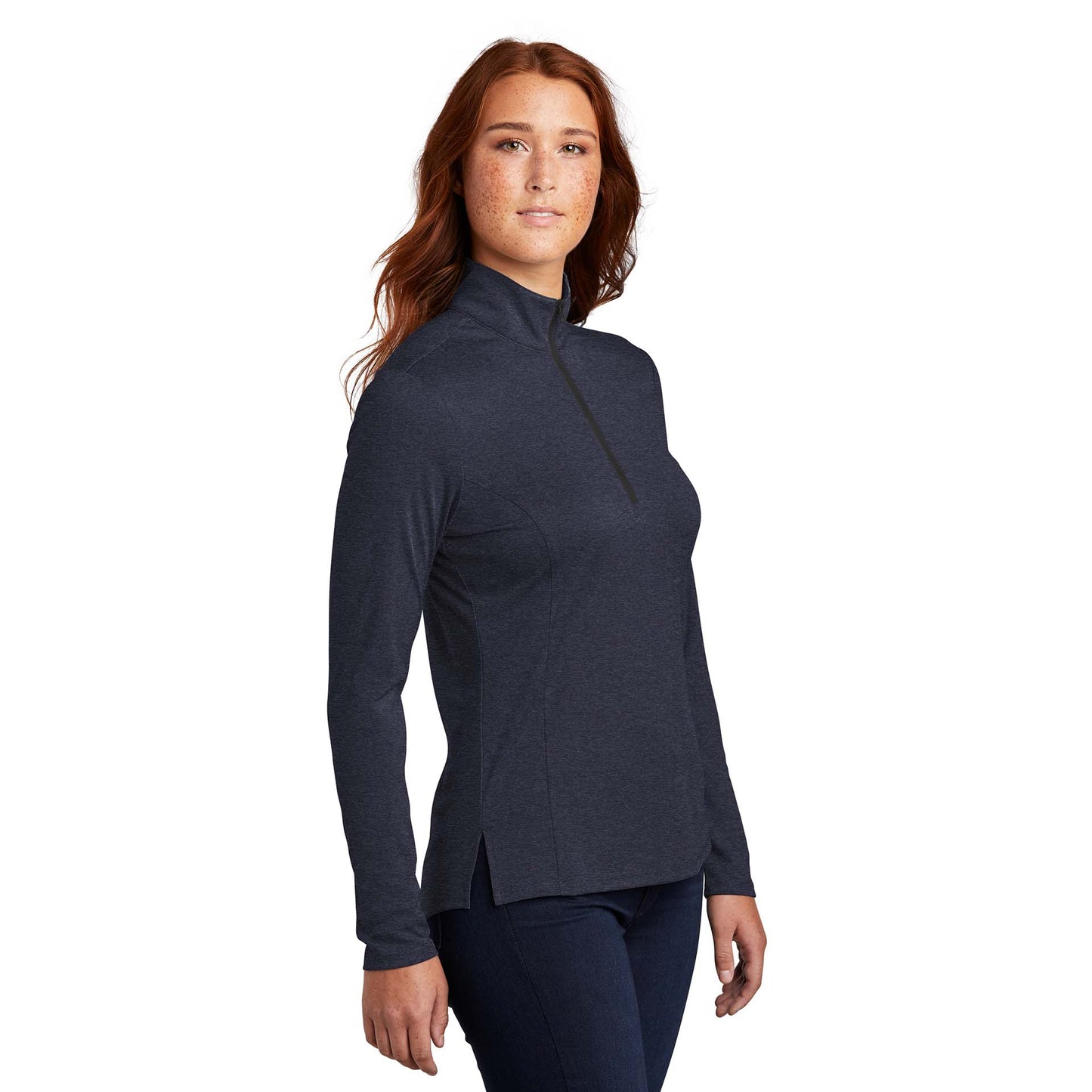 Black Heather Sweatshirt - Sport-Tek - Lightweight Design