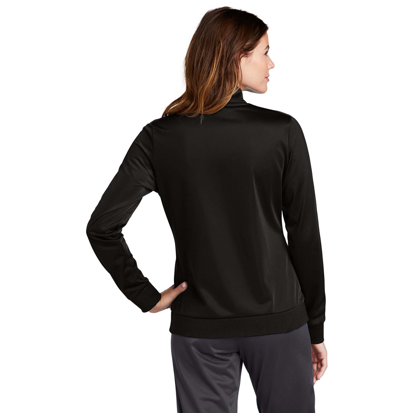 Black/Black Jacket - Sport-Tek - Stylish Tricot Design - Soft