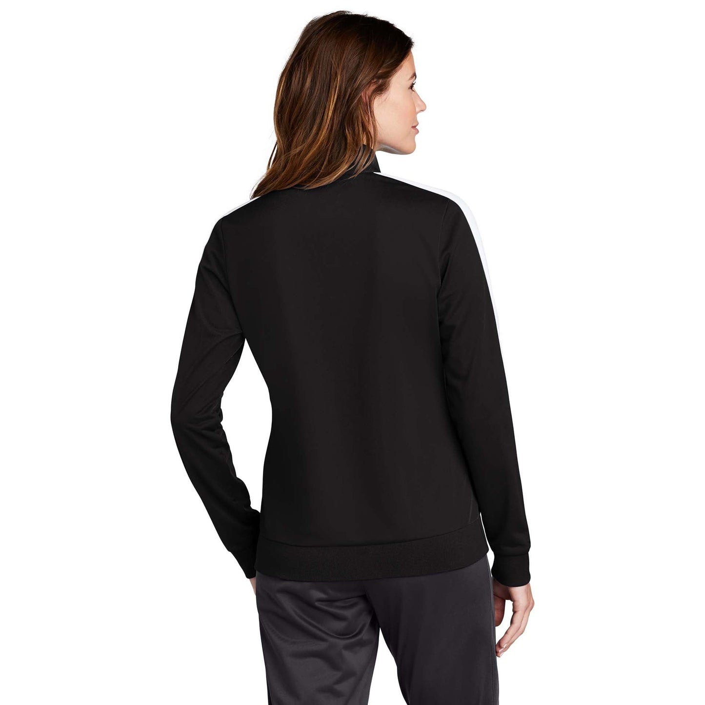 Black/Black Jacket - Sport-Tek - Stylish Tricot Design - Soft