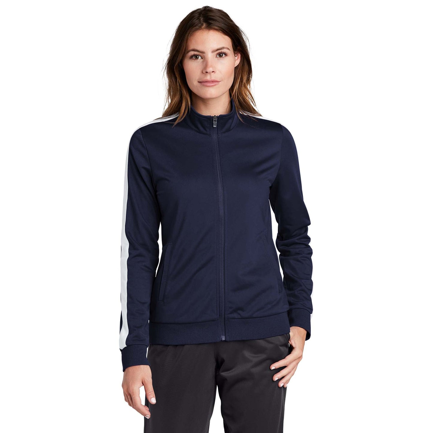 Black/Black Jacket - Sport-Tek - Stylish Tricot Design - Soft