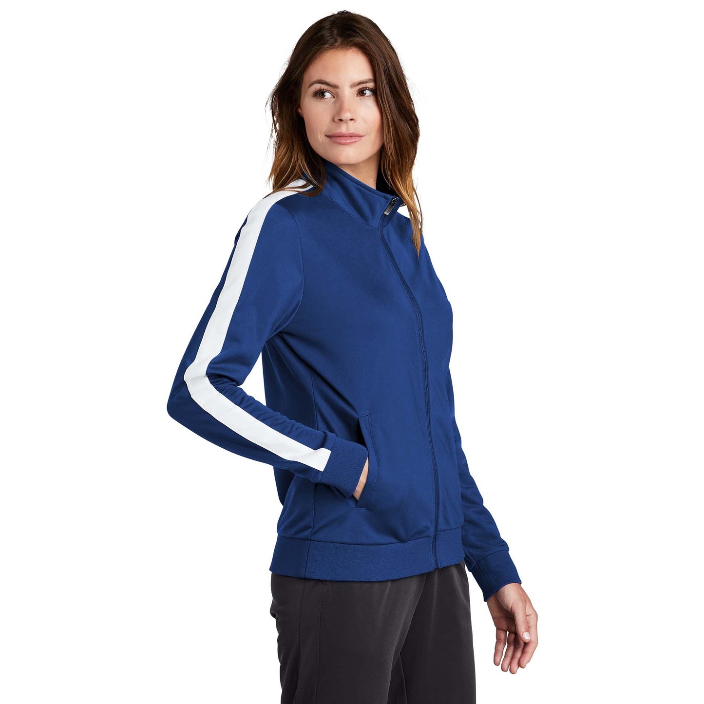 Black/Black Jacket - Sport-Tek - Stylish Tricot Design - Soft