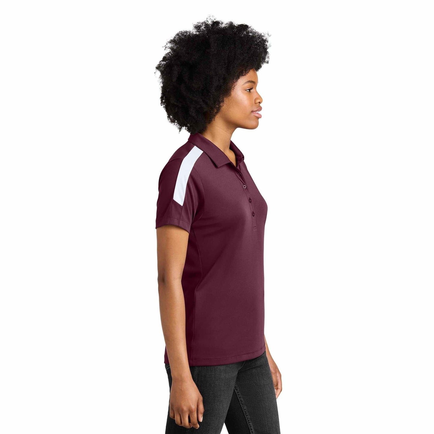 Black/Gold Polo Shirts - Sport-Tek - Moisture Wicking