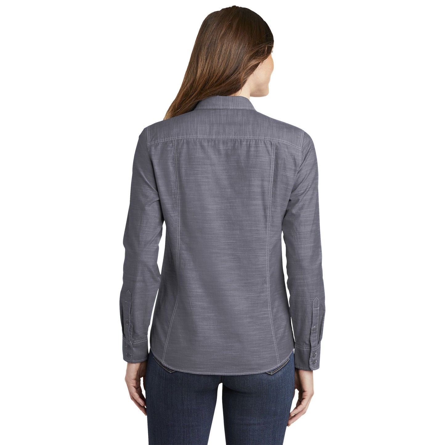 Grey Casual Shirt - Port Authority - Flattering Fit