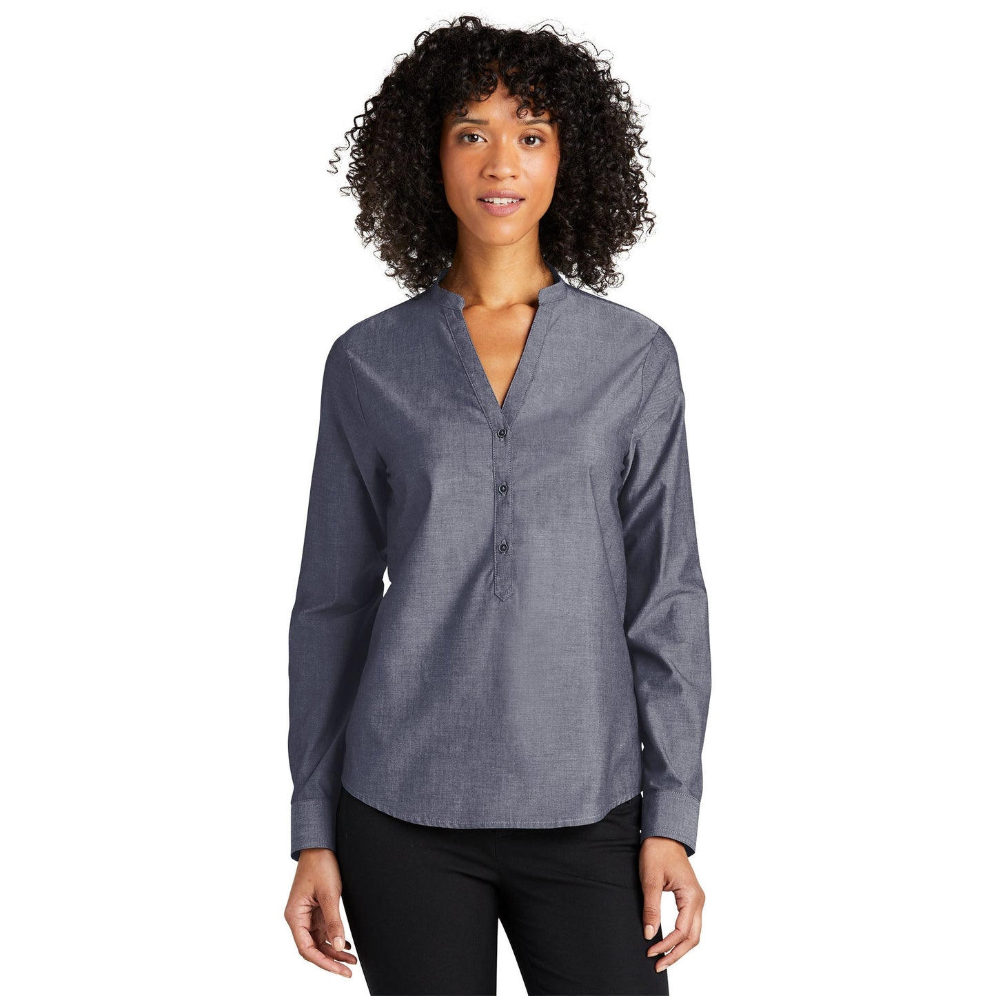 Deep Black Button Up Shirt - Port Authority - Classic Fit