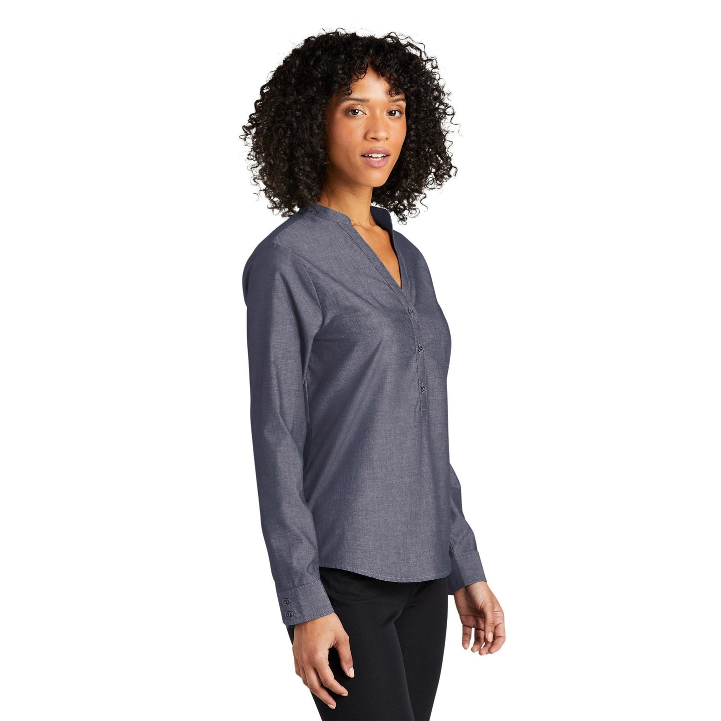 Deep Black Button Up Shirt - Port Authority - Classic Fit