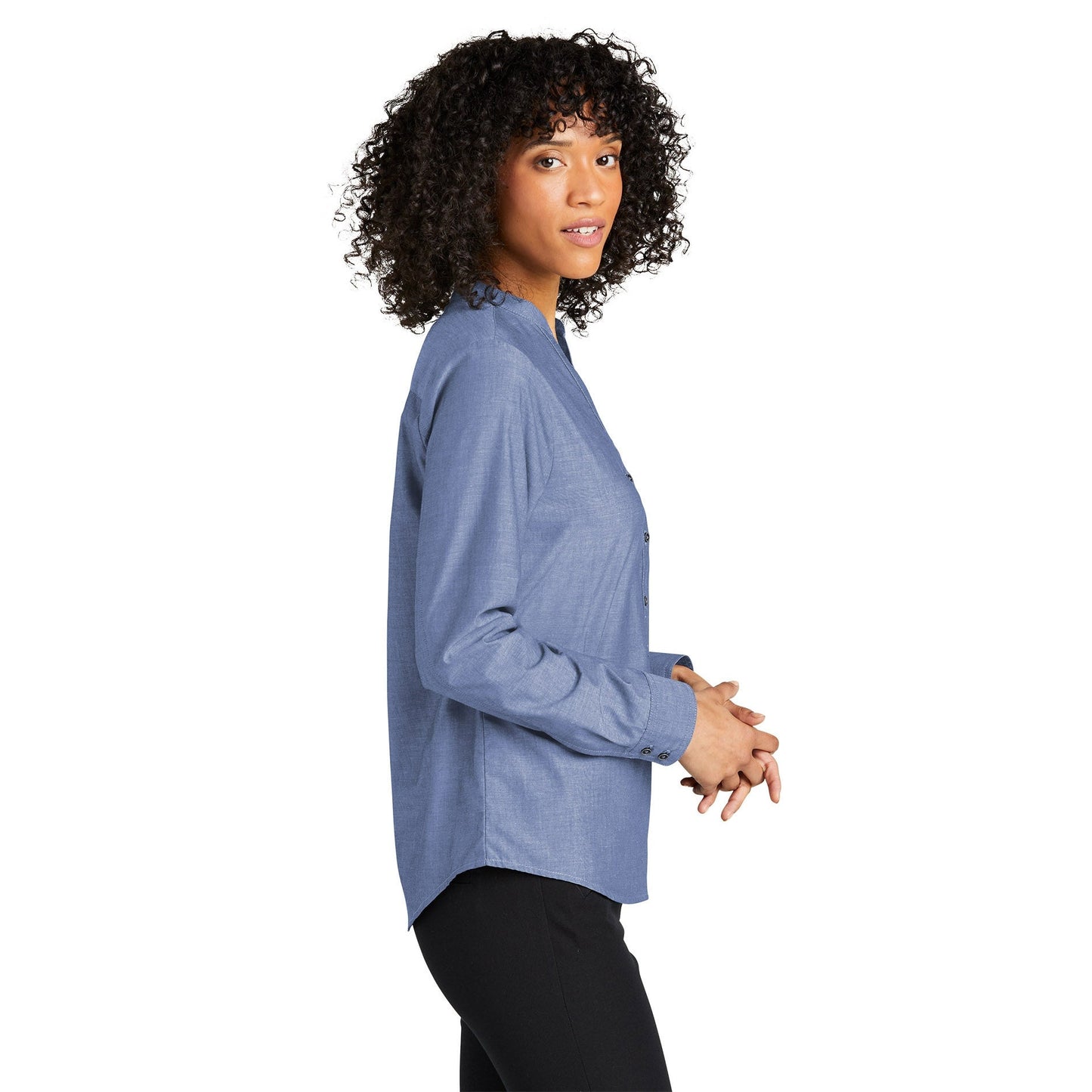 Deep Black Button Up Shirt - Port Authority - Classic Fit