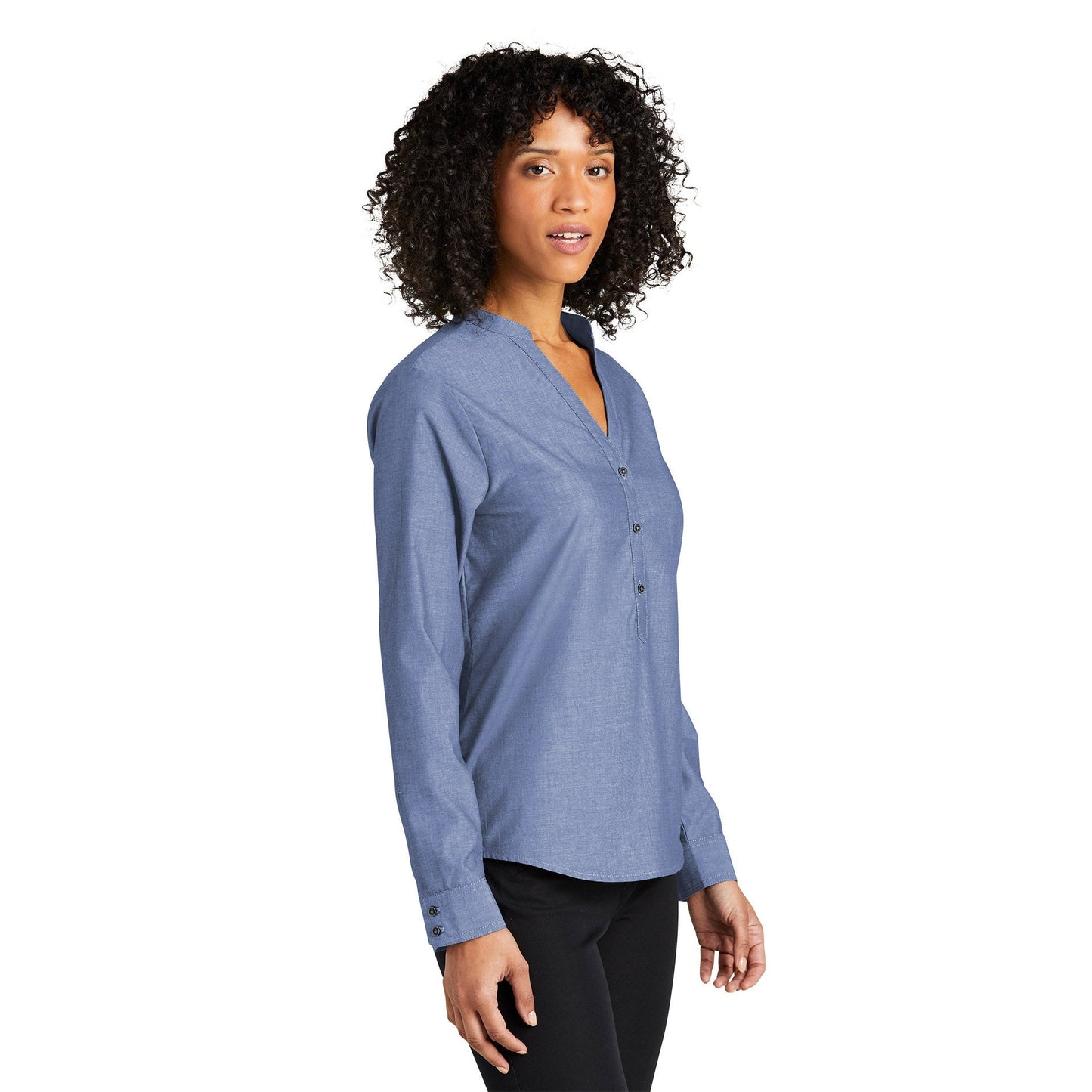 Deep Black Button Up Shirt - Port Authority - Classic Fit