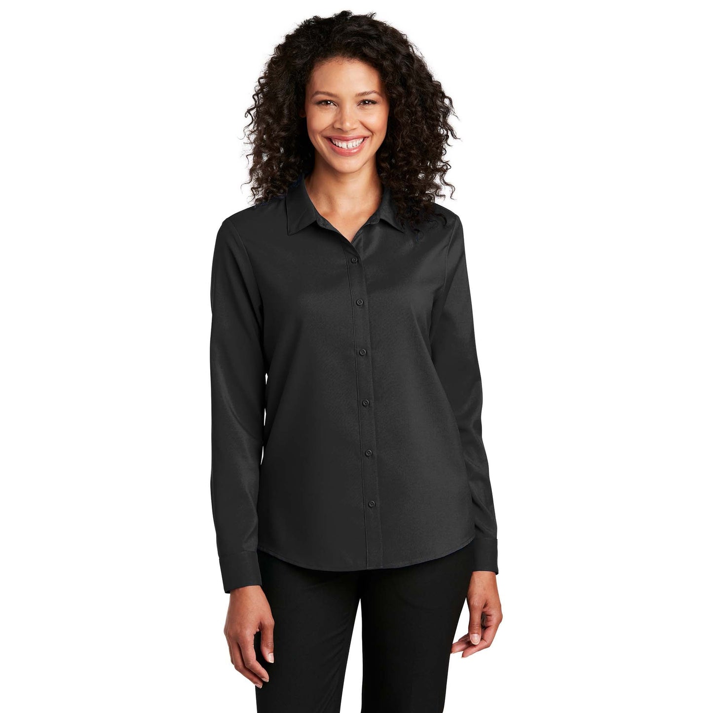 Black Button Up Shirts - Port Authority - Quality Fabric