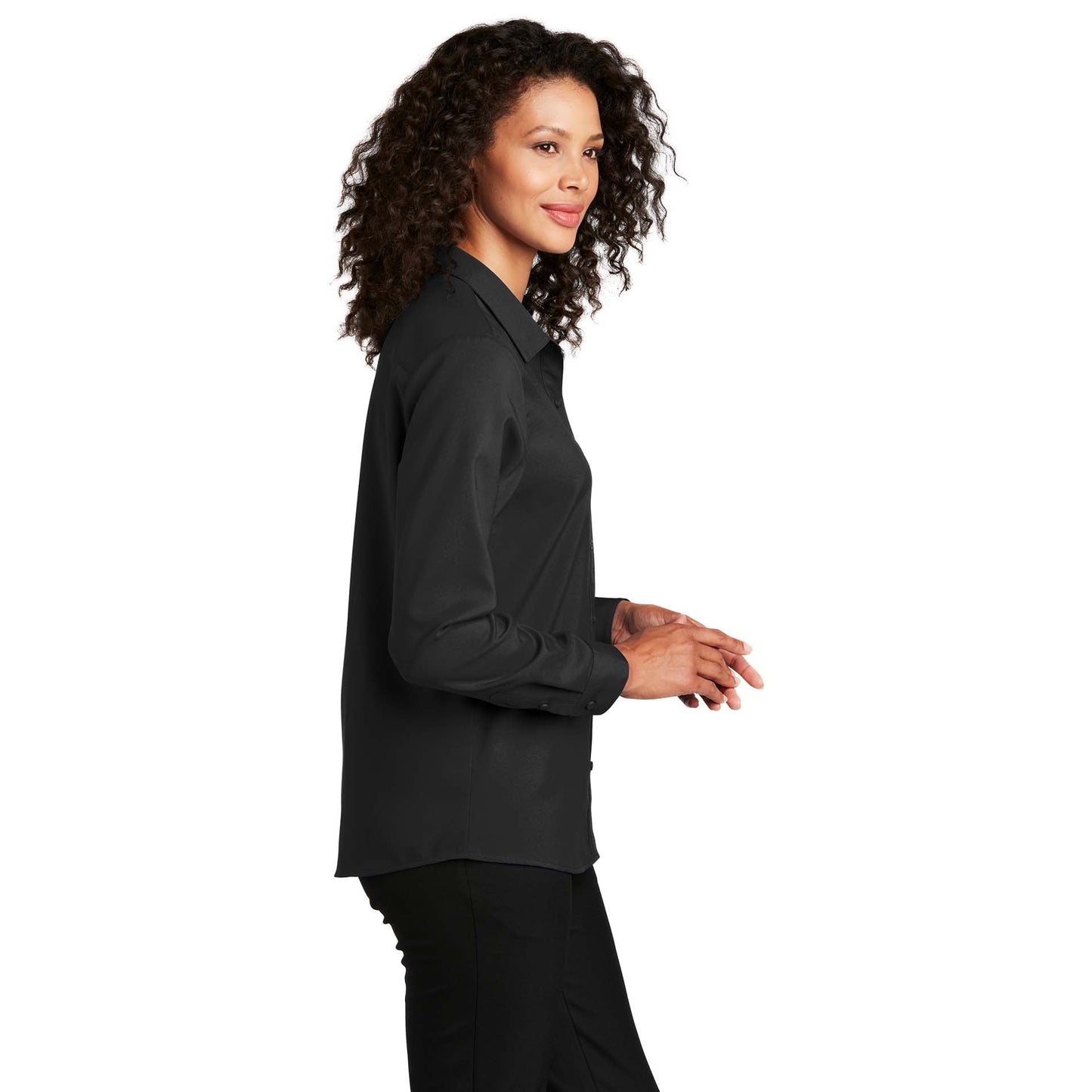 Black Button Up Shirts - Port Authority - Quality Fabric