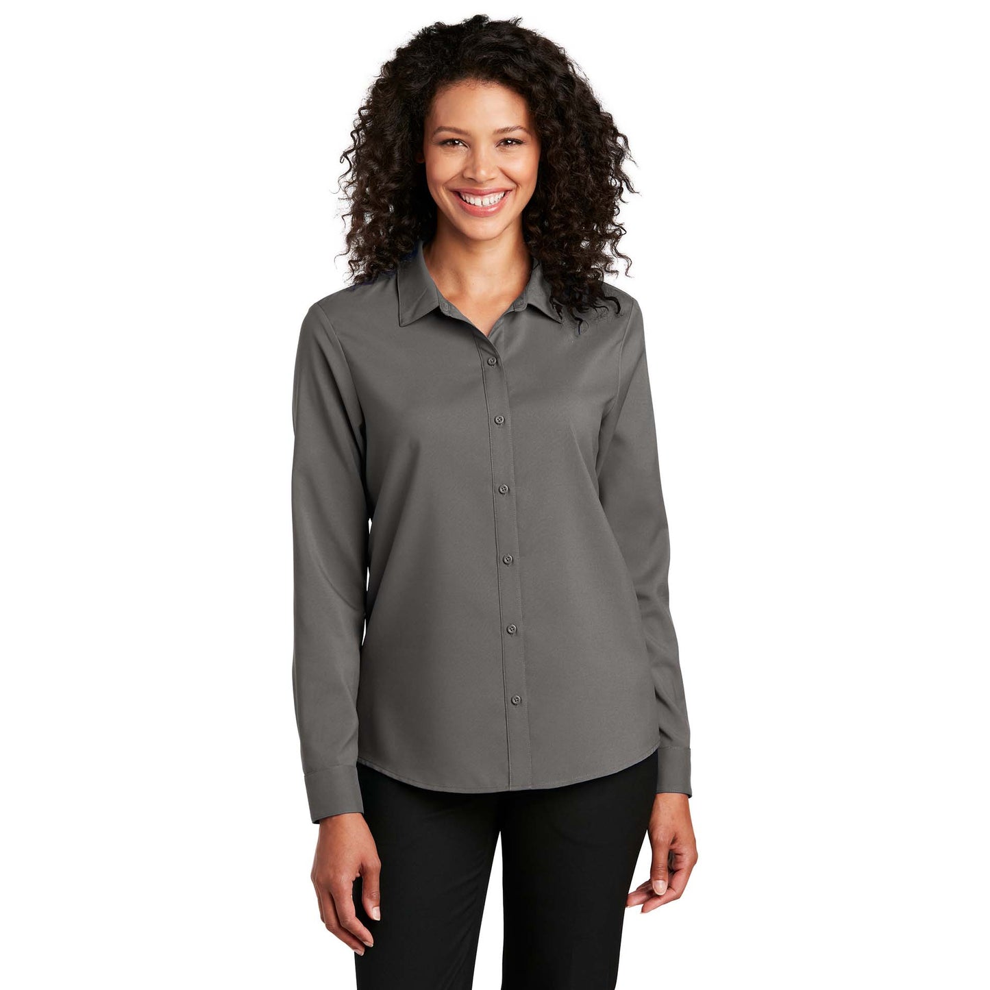 Black Button Up Shirts - Port Authority - Quality Fabric