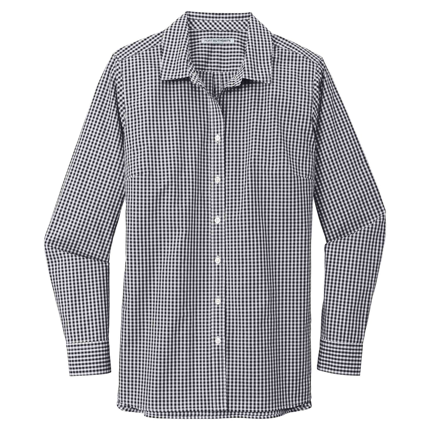 Black/White Button Up Shirt - Port Authority - Easy Care