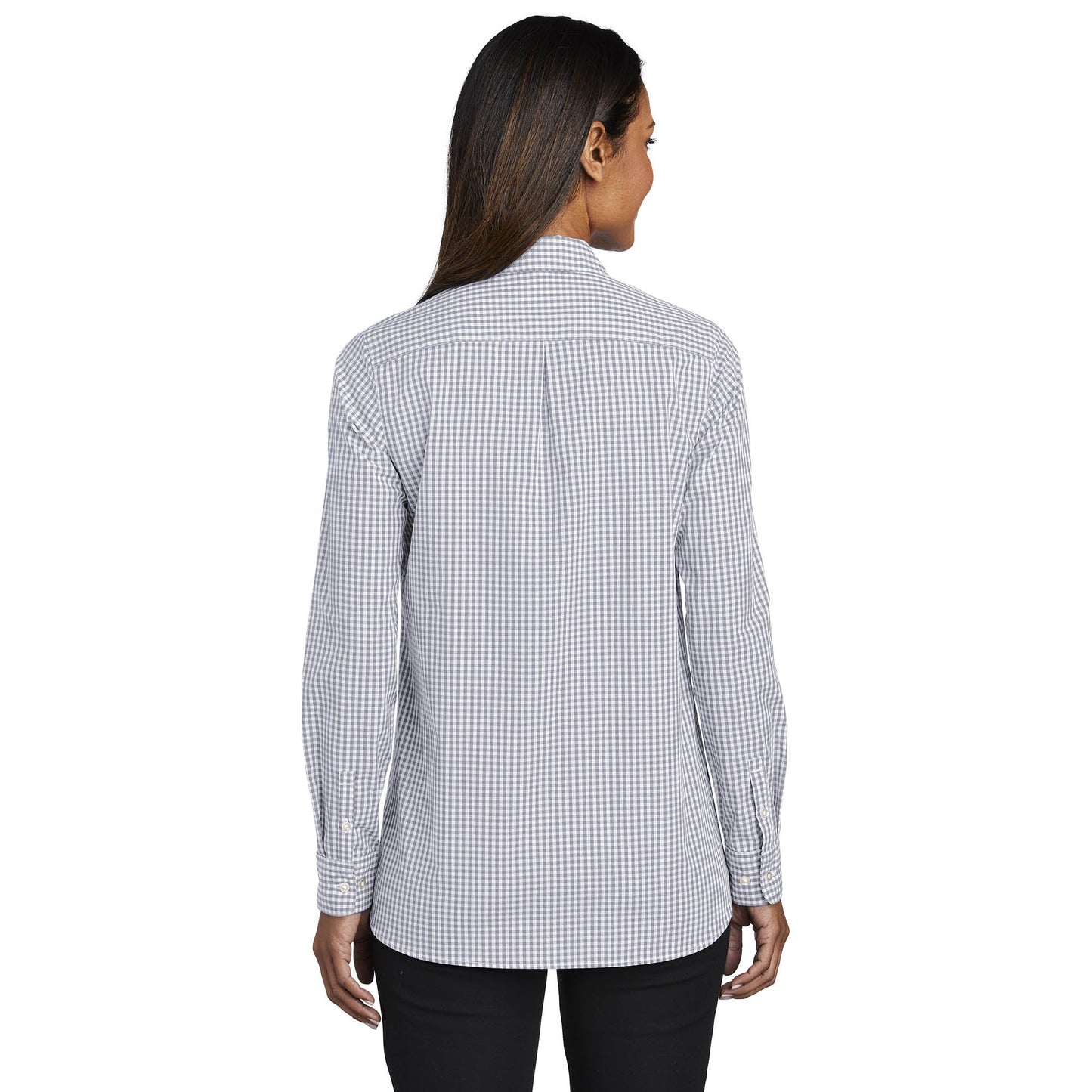 Black/White Button Up Shirt - Port Authority - Easy Care