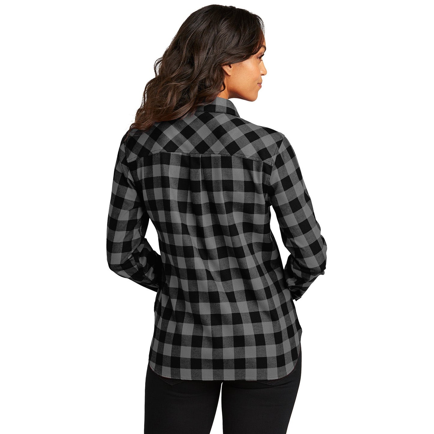 Grey/Black Buffalo Check Shirt - Port Authority - Stylish Fit