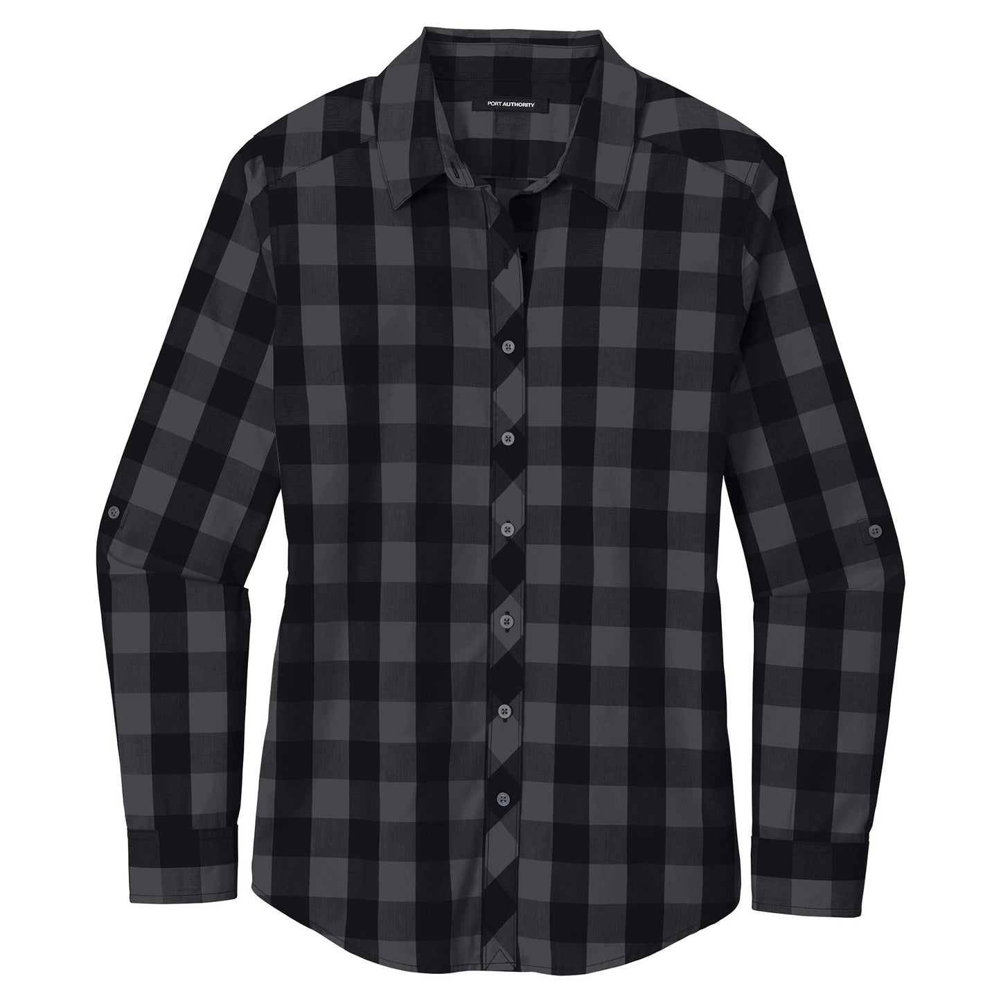 Black Button Up Shirts - Port Authority - Lightweight Fabric