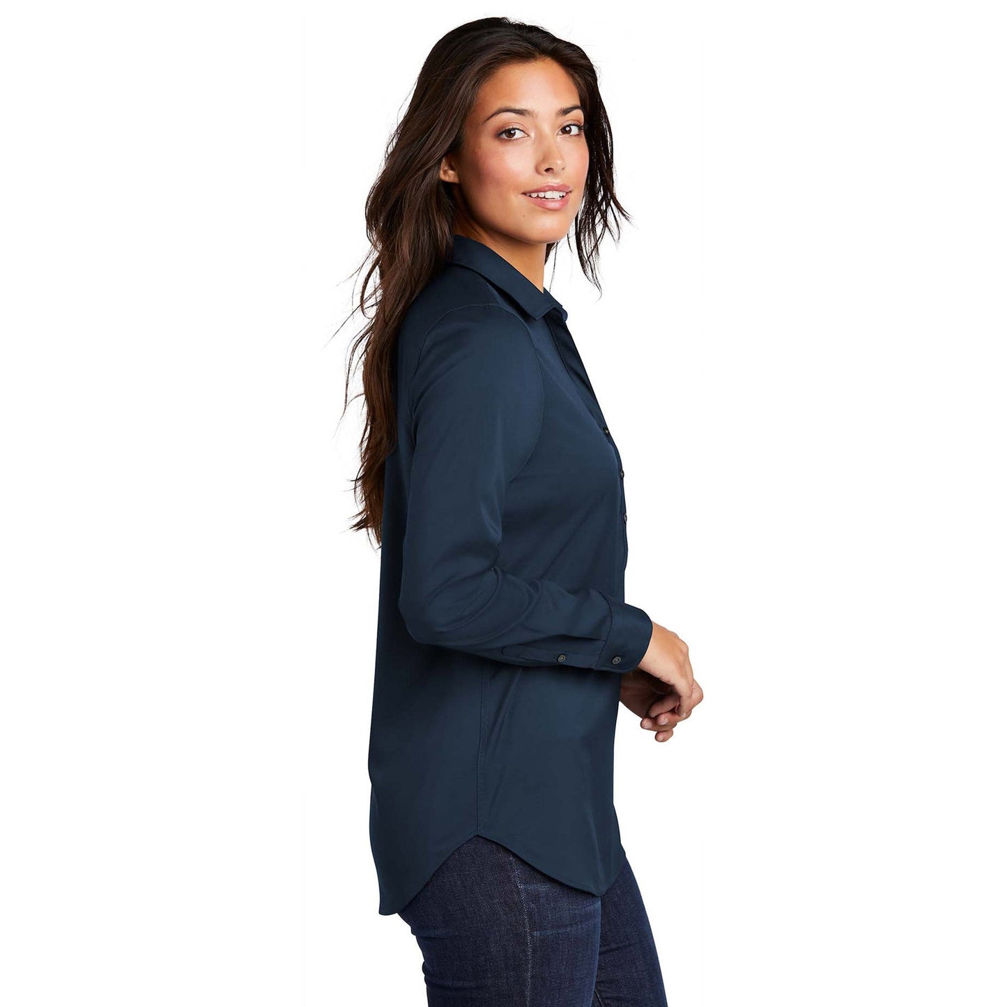 Black Henley Shirts - Port Authority - Stylish Shirt - Comfortable Fit