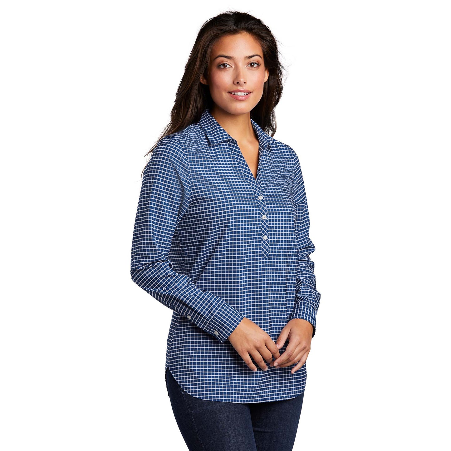Black Henley Shirts - Port Authority - Stylish Shirt - Comfortable Fit