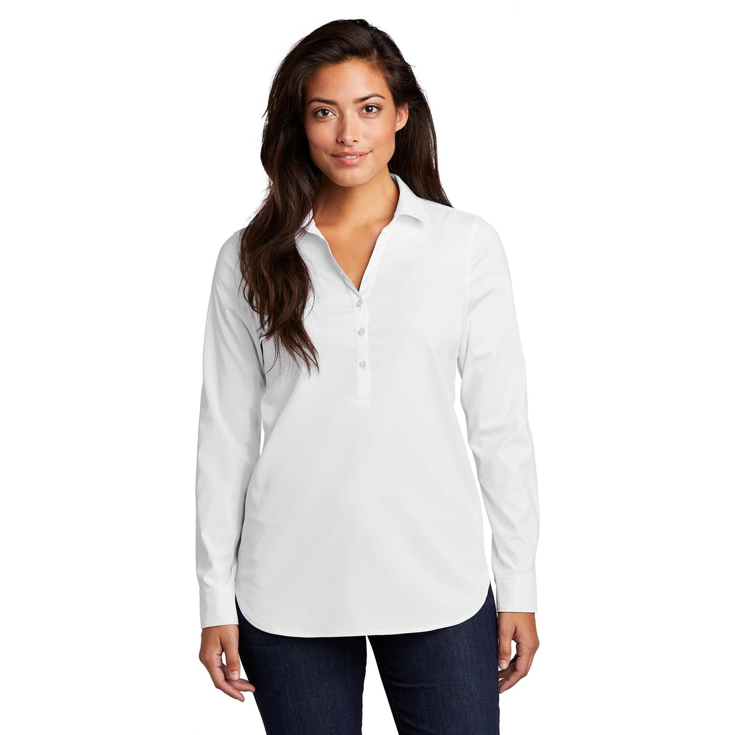 Black Henley Shirts - Port Authority - Stylish Shirt - Comfortable Fit