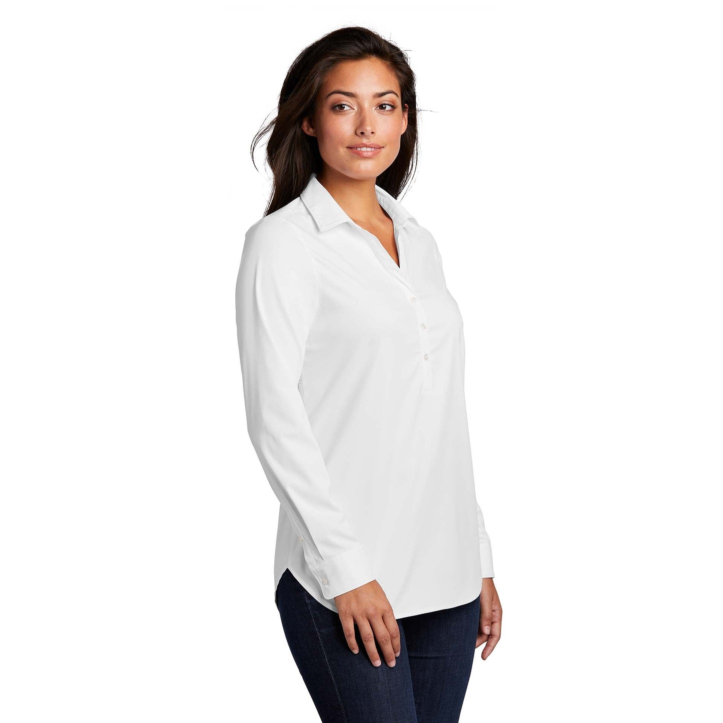 Black Henley Shirts - Port Authority - Stylish Shirt - Comfortable Fit