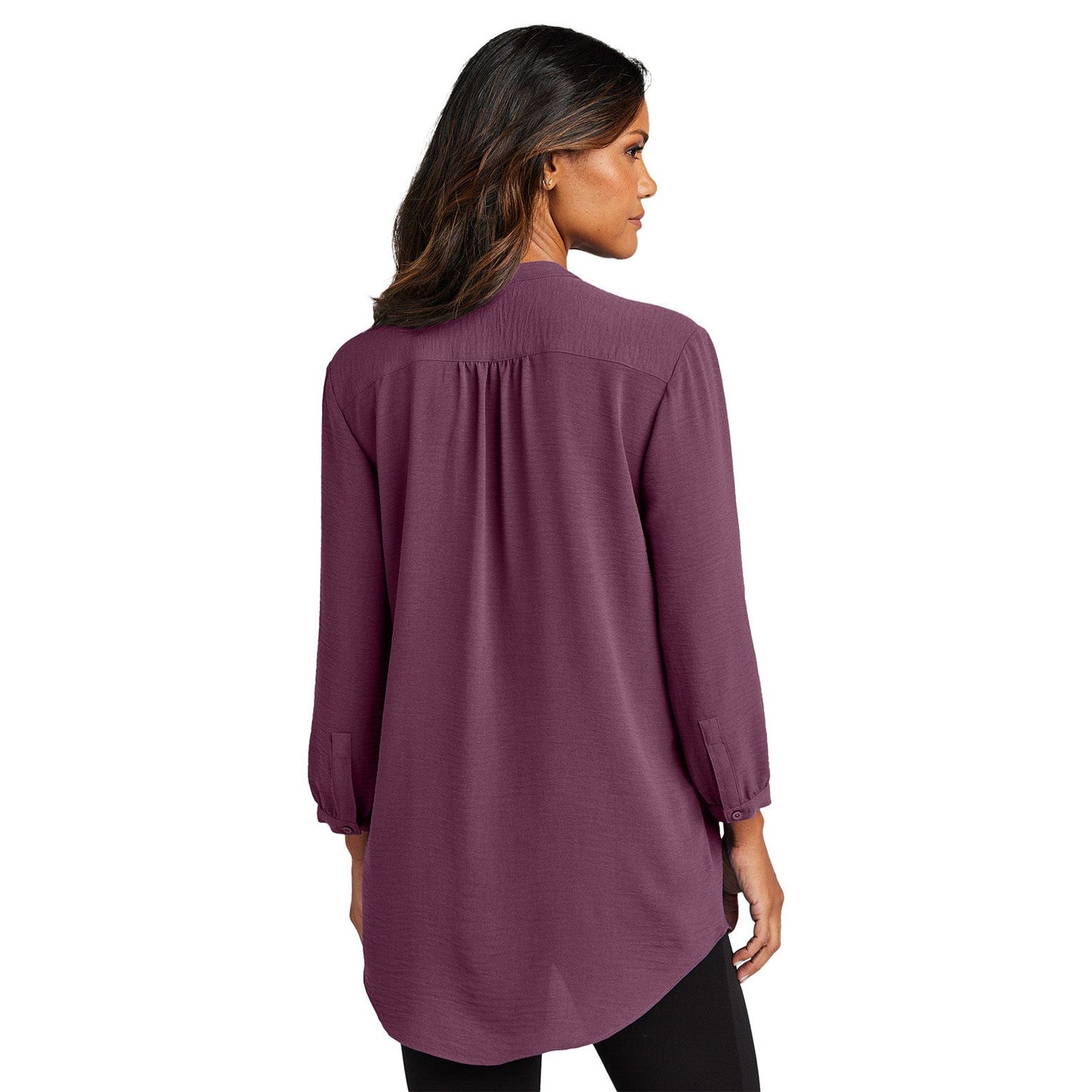 Aegean Blue Blouses - Port Authority - Textured Tunic