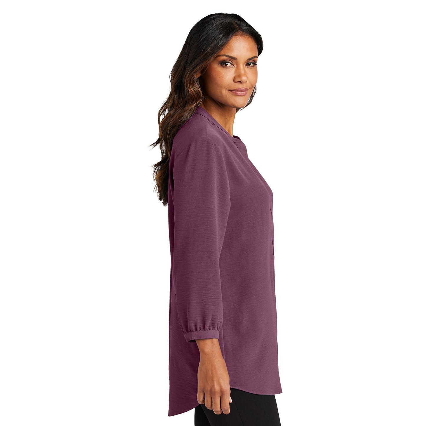 Aegean Blue Blouses - Port Authority - Textured Tunic
