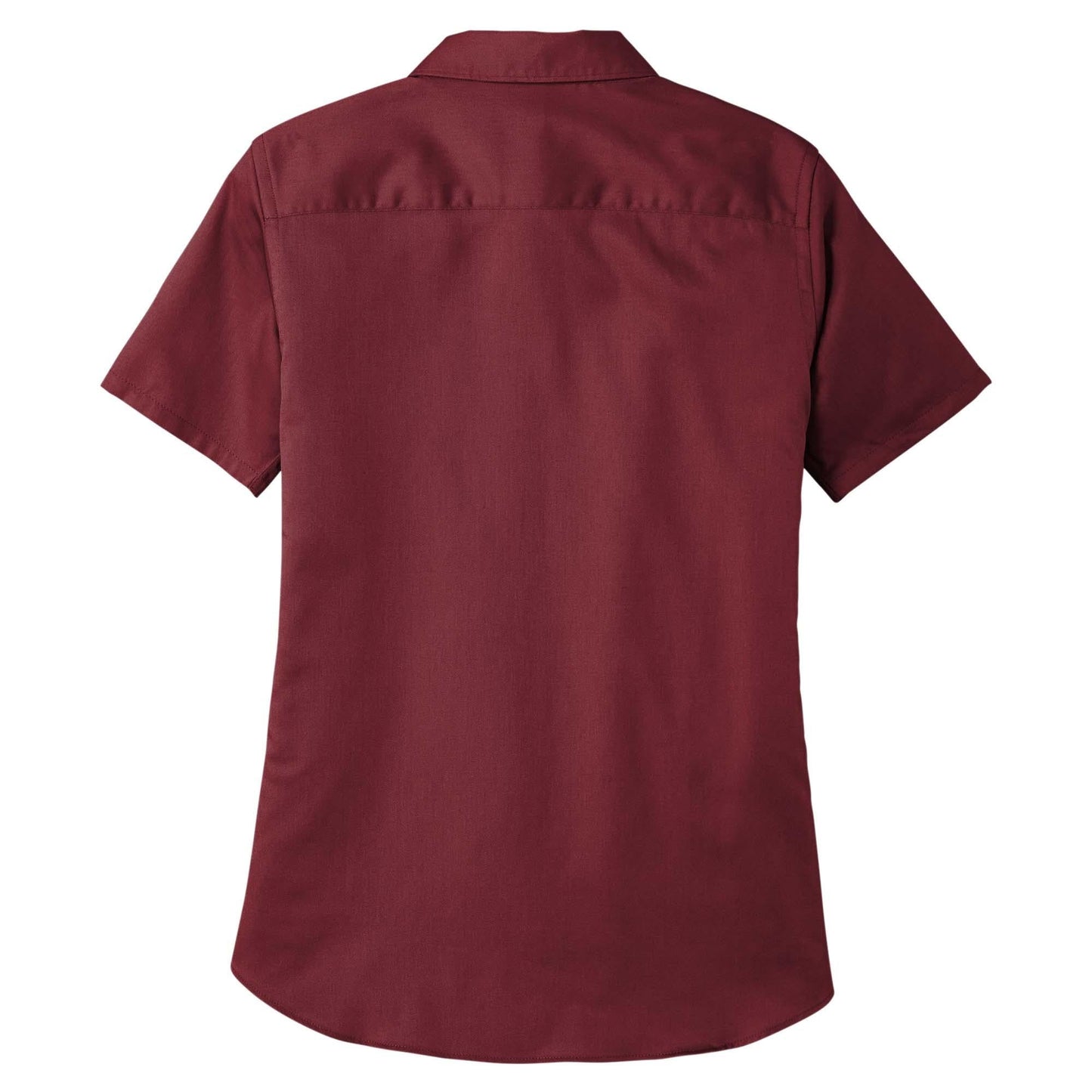 Burgundy Button Up Shirts - Port Authority - Soft Twill