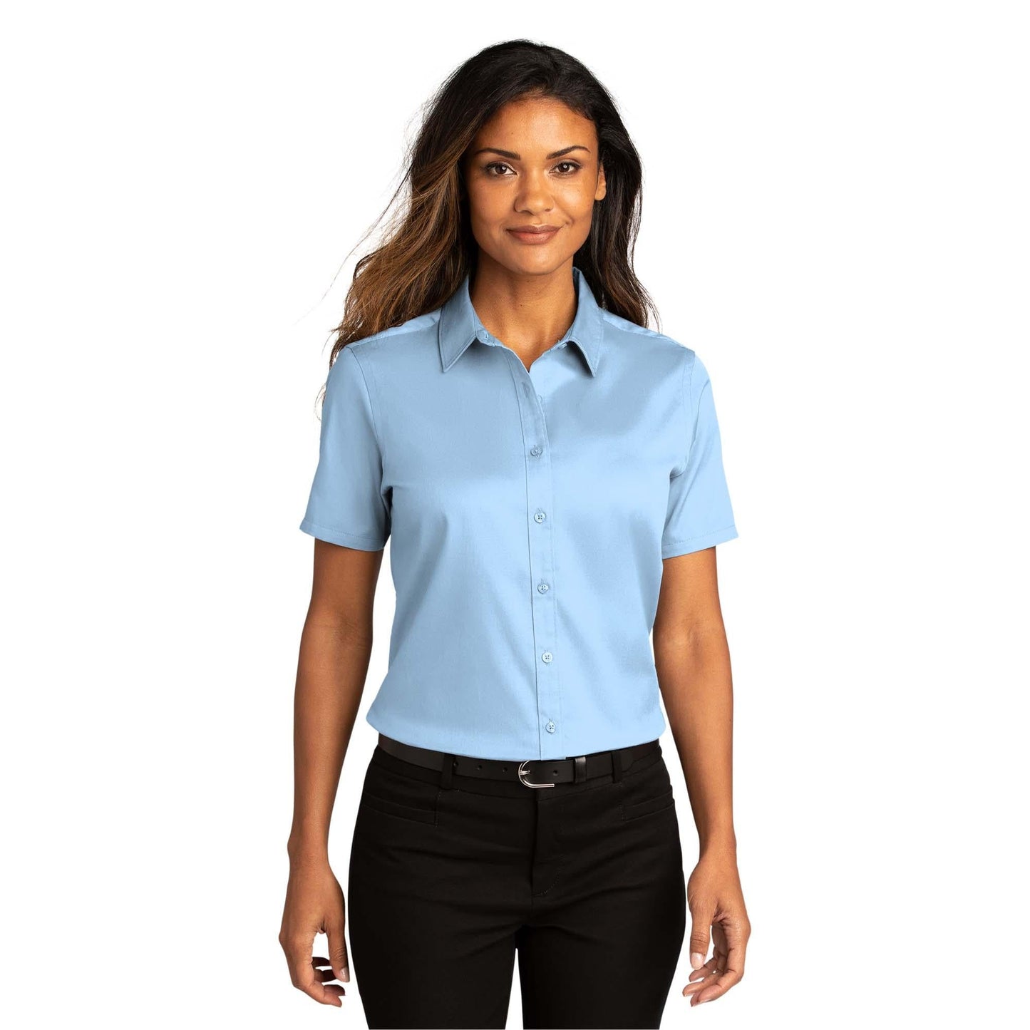 Burgundy Button Up Shirts - Port Authority - Soft Twill