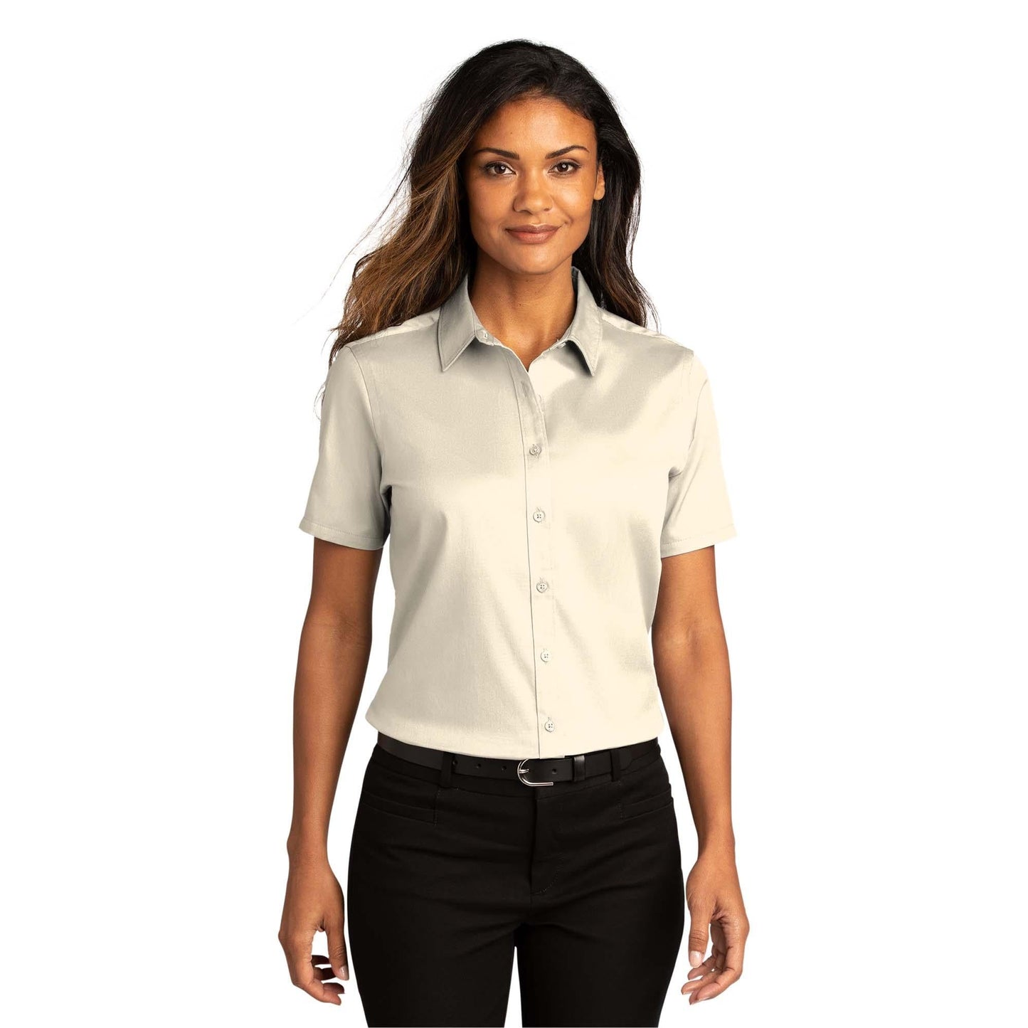 Burgundy Button Up Shirts - Port Authority - Soft Twill