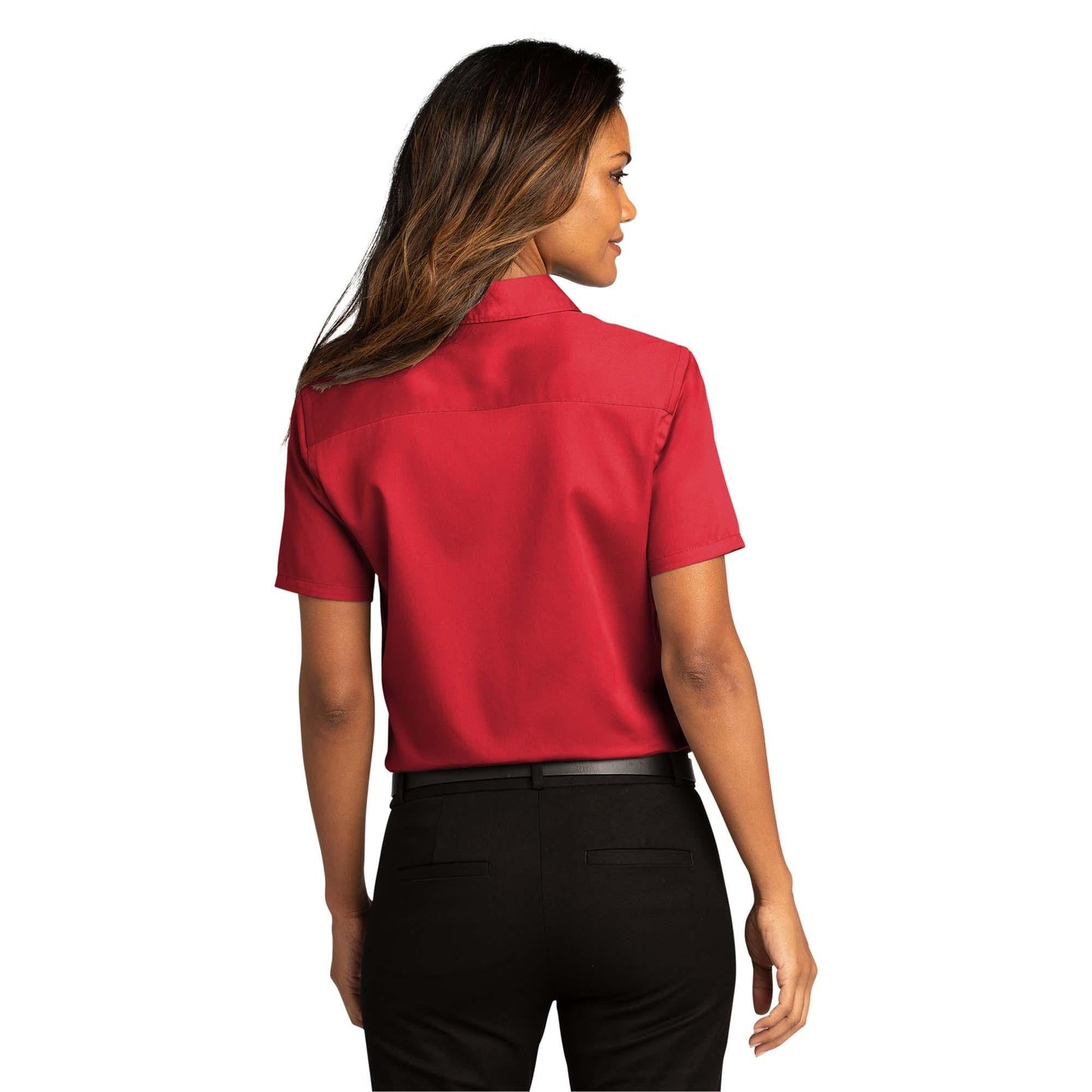 Burgundy Button Up Shirts - Port Authority - Soft Twill