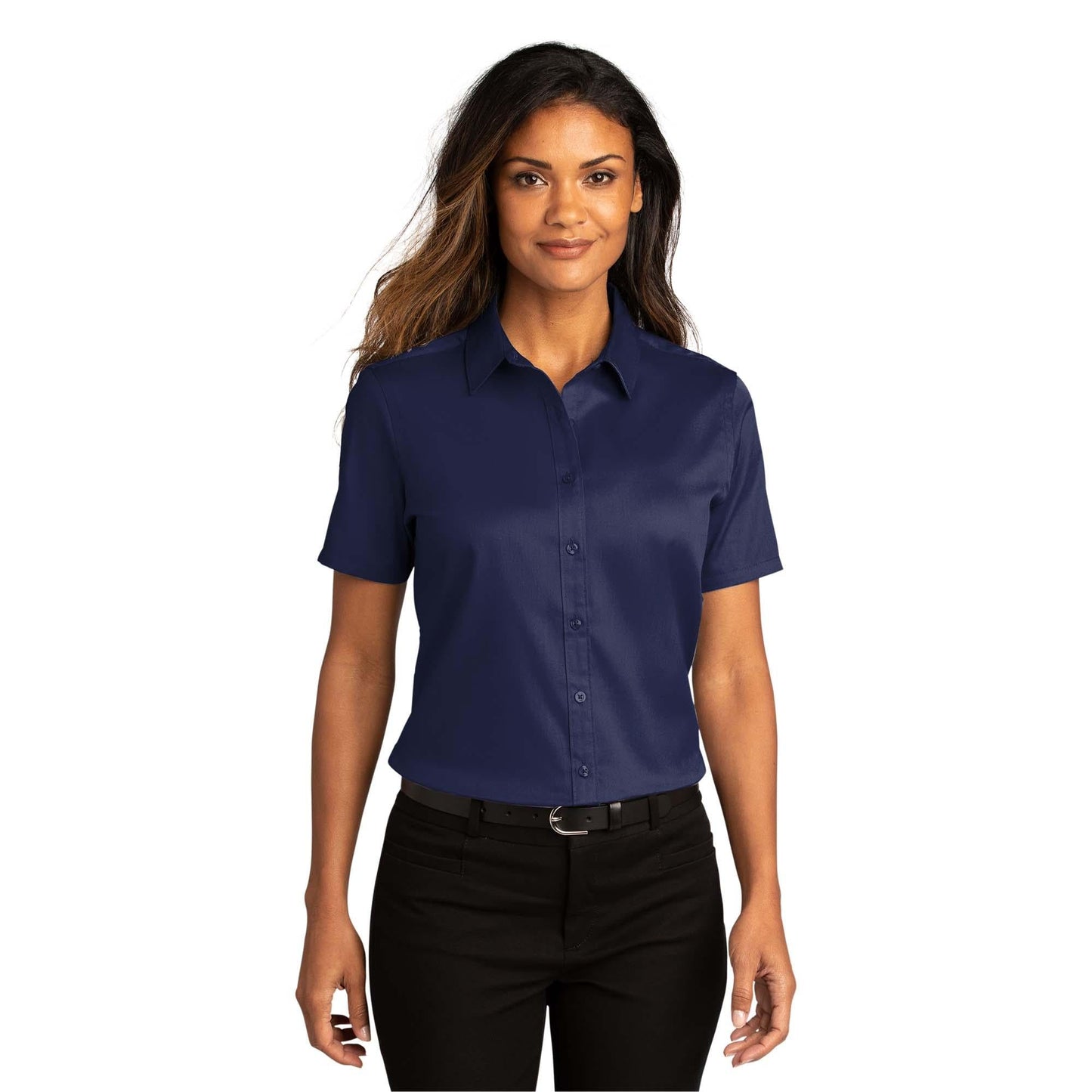 Burgundy Button Up Shirts - Port Authority - Soft Twill