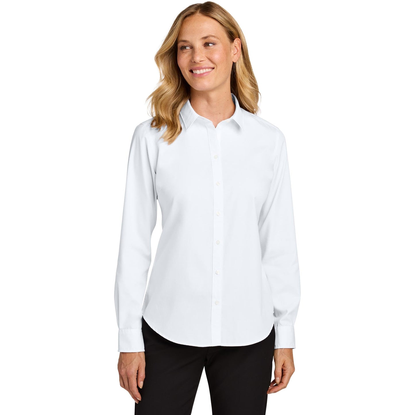 Deep Black Button Up Shirt - Port Authority - Easy Care
