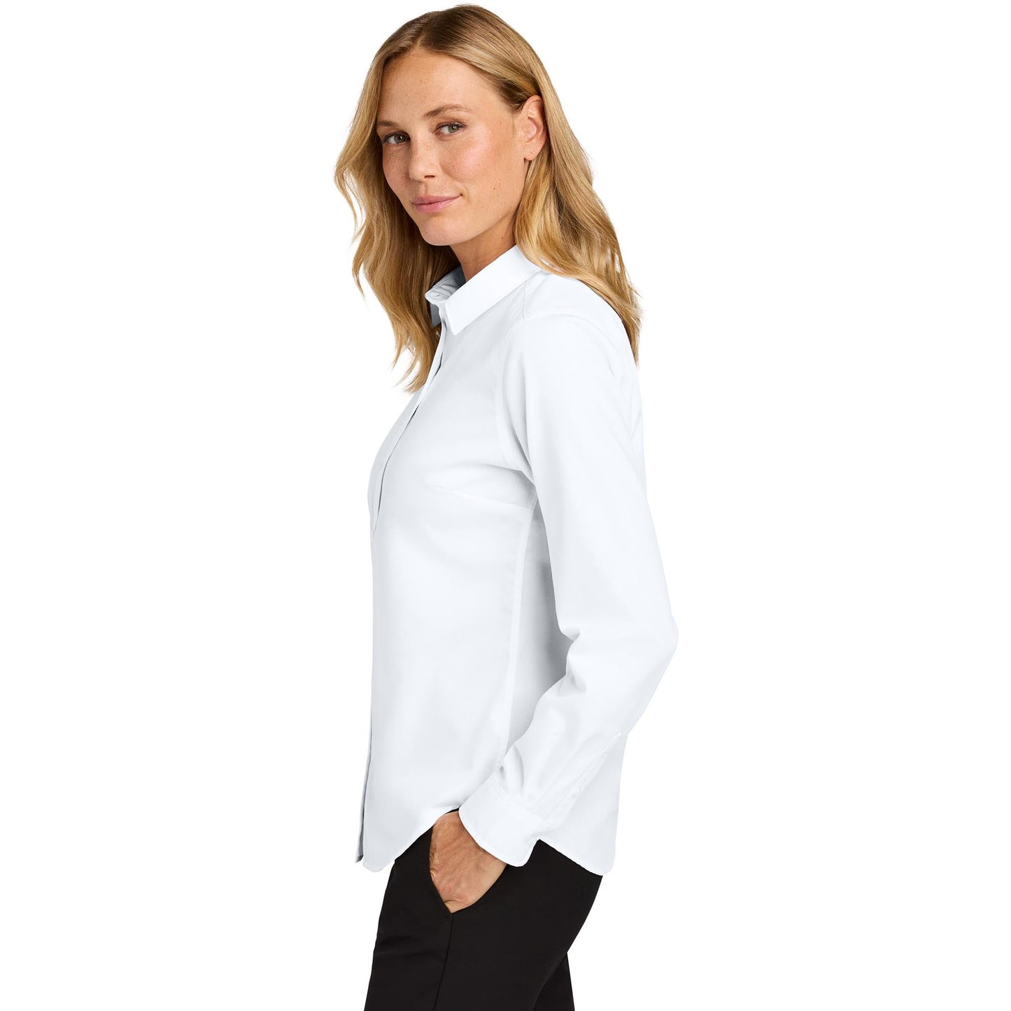 Deep Black Button Up Shirt - Port Authority - Easy Care
