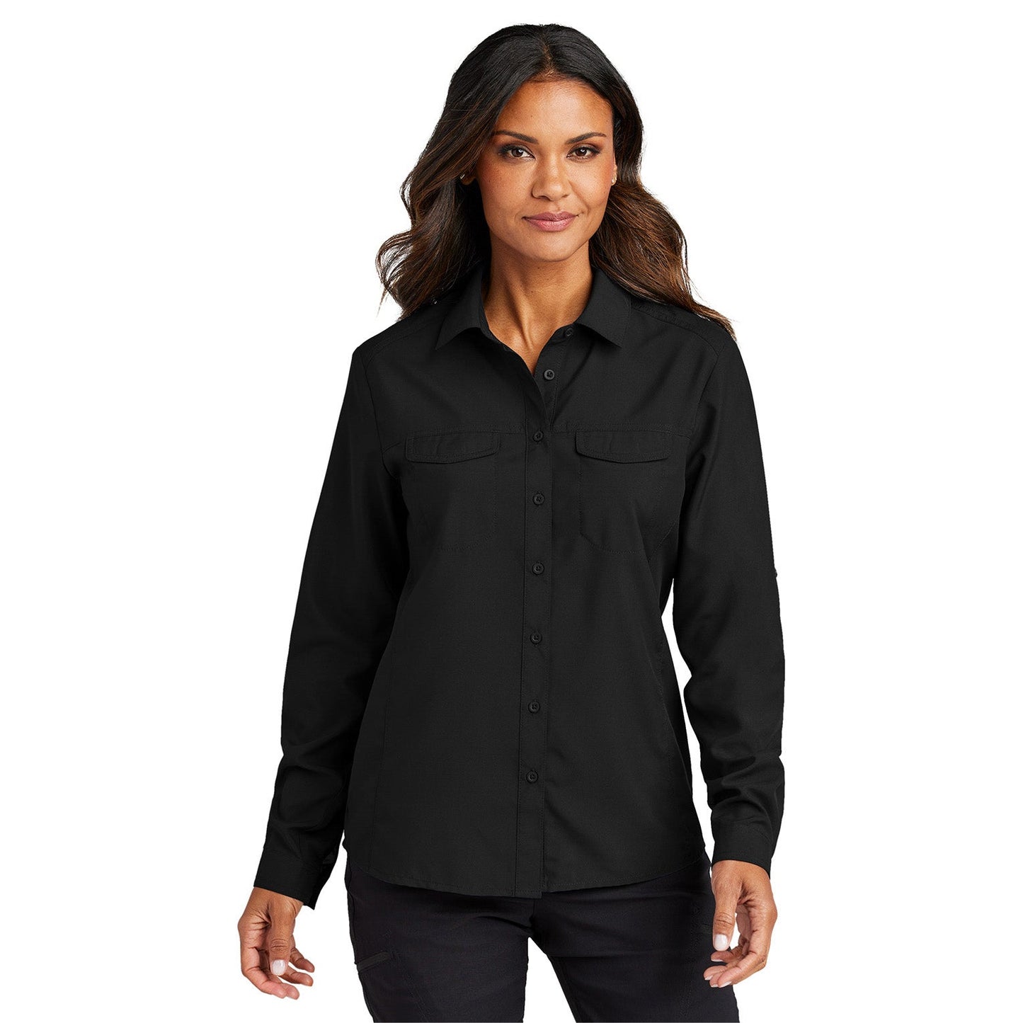 Bright Seafoam Button Up Shirt - Port Authority - Breathable