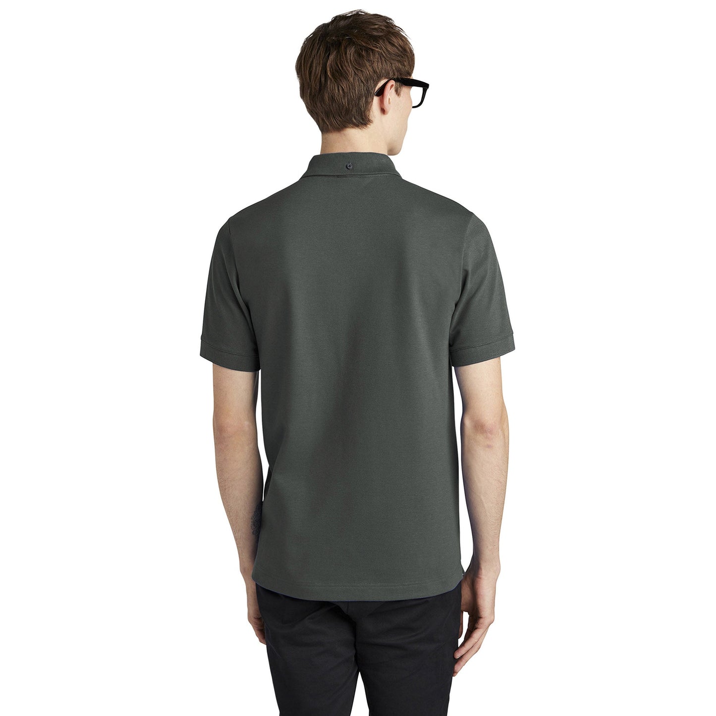 Deep Black Polo Shirt - Mercer+Mettle - Stretch Fabric