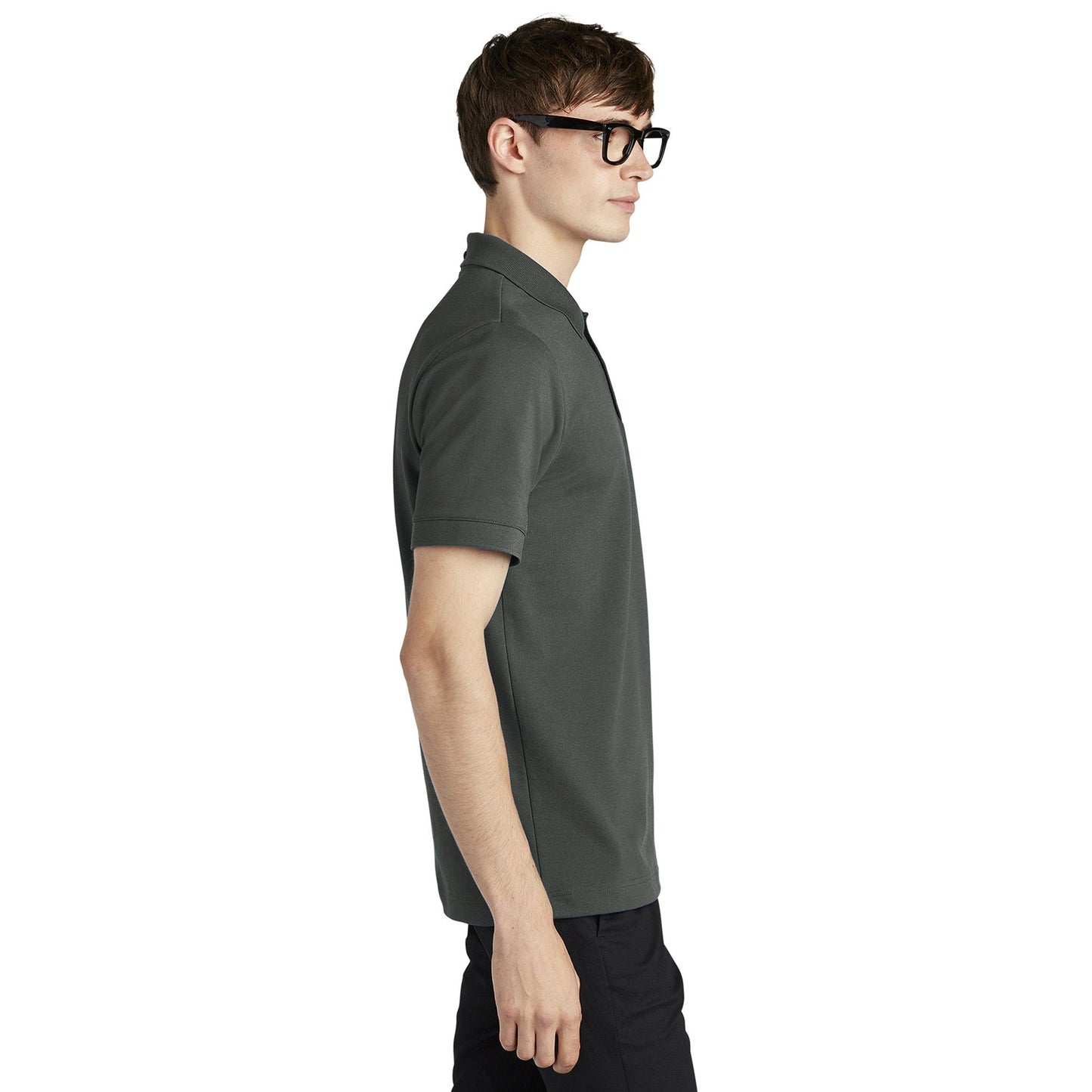 Deep Black Polo Shirt - Mercer+Mettle - Stretch Fabric