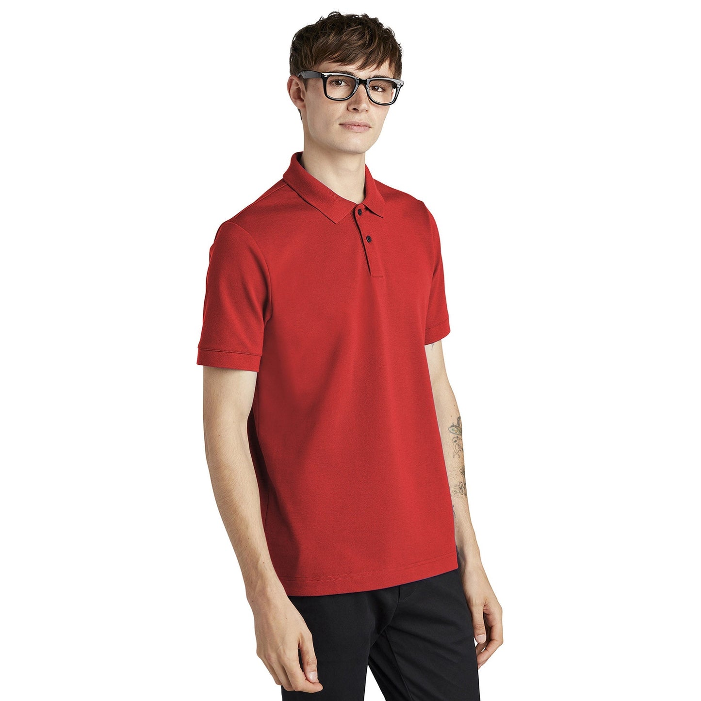 Deep Black Polo Shirt - Mercer+Mettle - Stretch Fabric